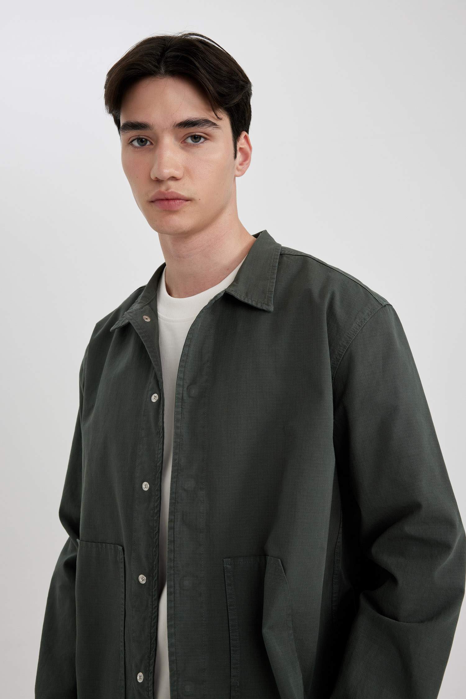 Relax Fit Cotton Long Sleeve Shirt