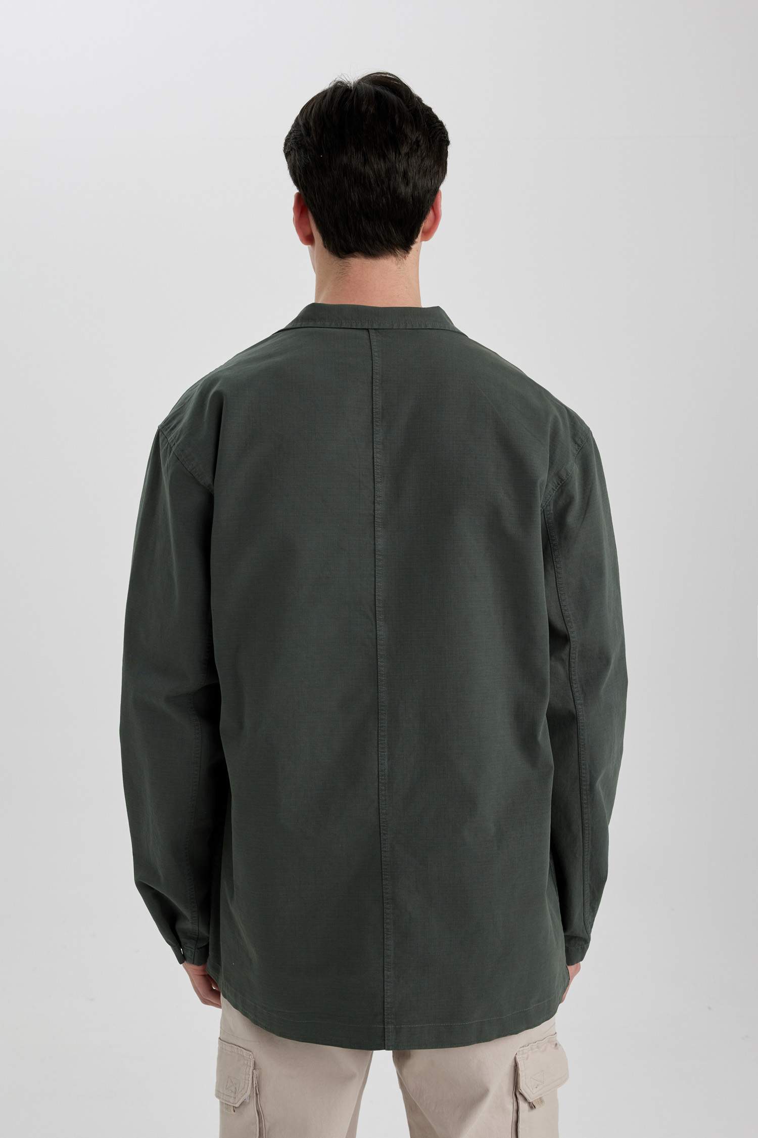 Relax Fit Cotton Long Sleeve Shirt