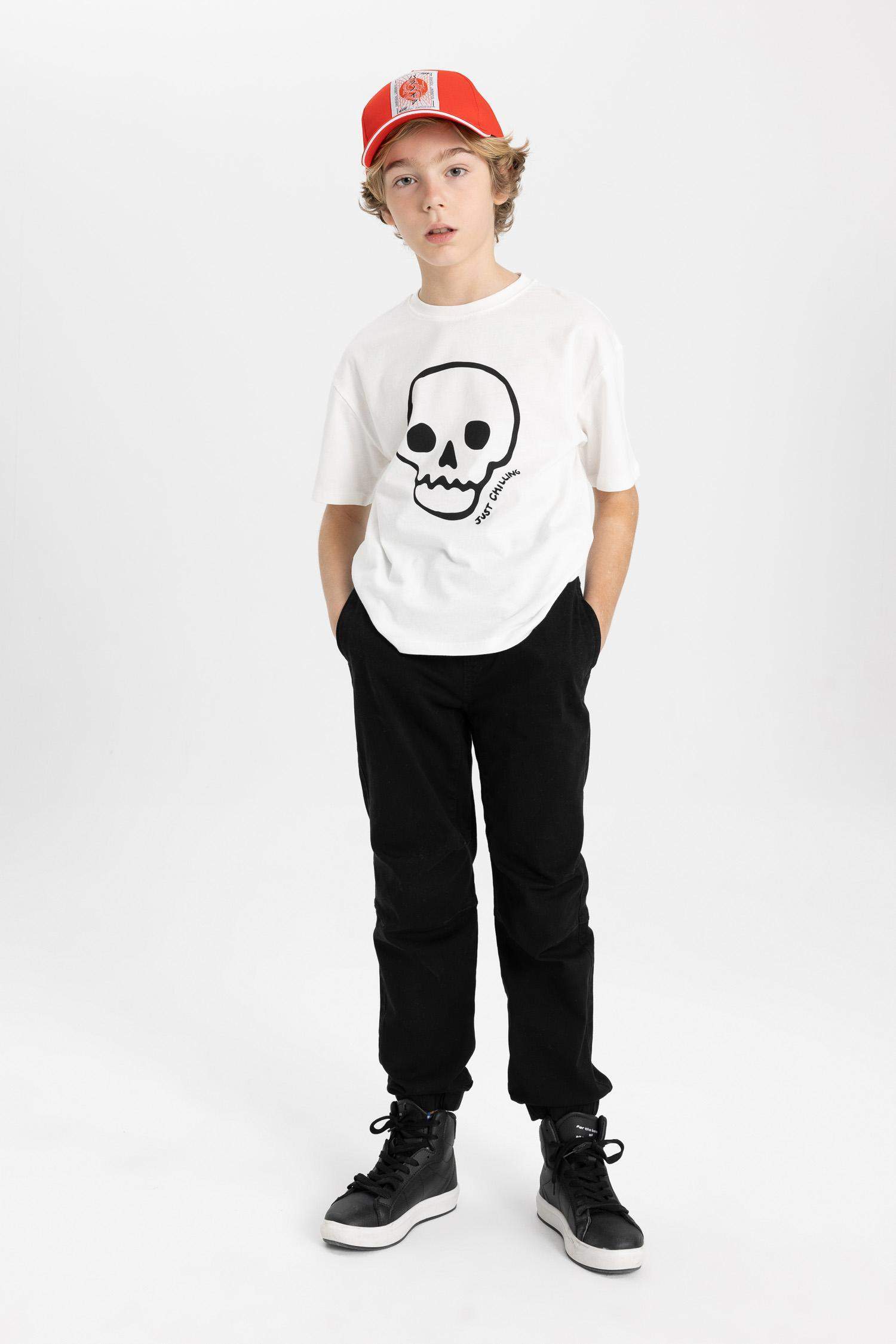 Boy Jogger Elastic Banded Leg Gabardine Trousers