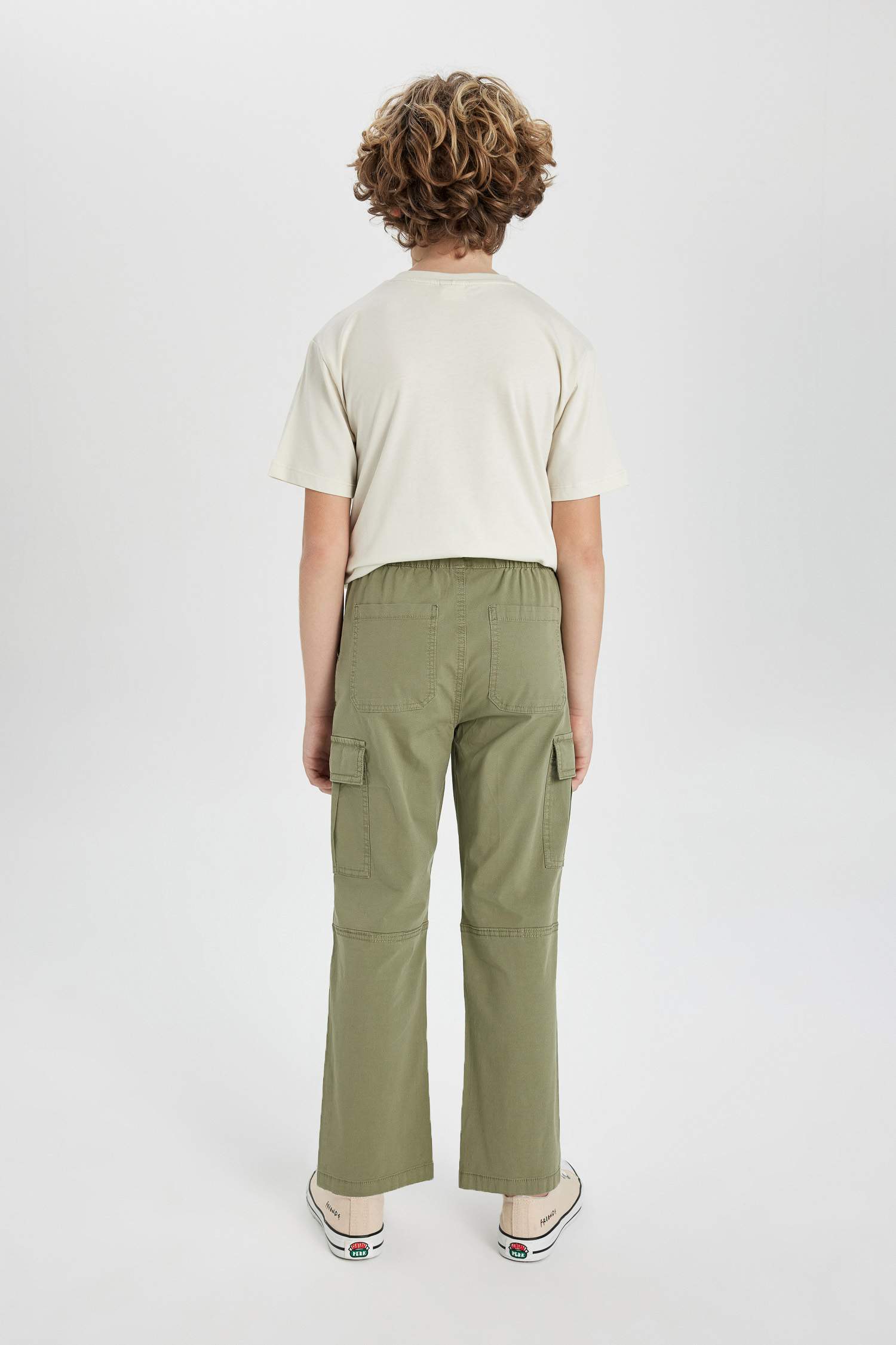 Boy Jogger Straight Leg Gabardine Trousers
