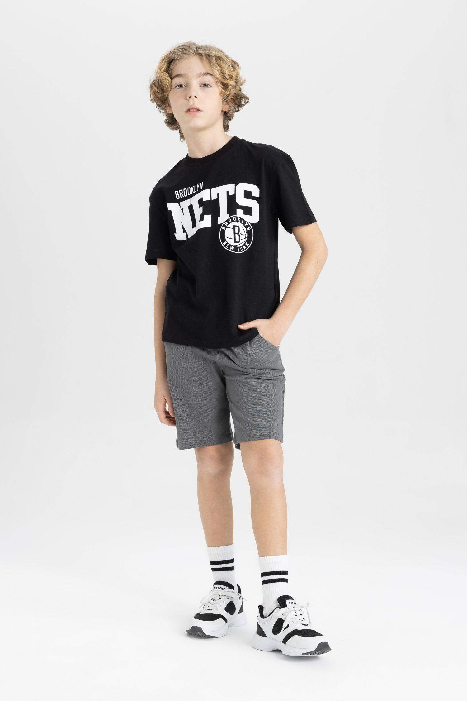 Erkek Çocuk Beli Lastikli Cepli Pike Şort