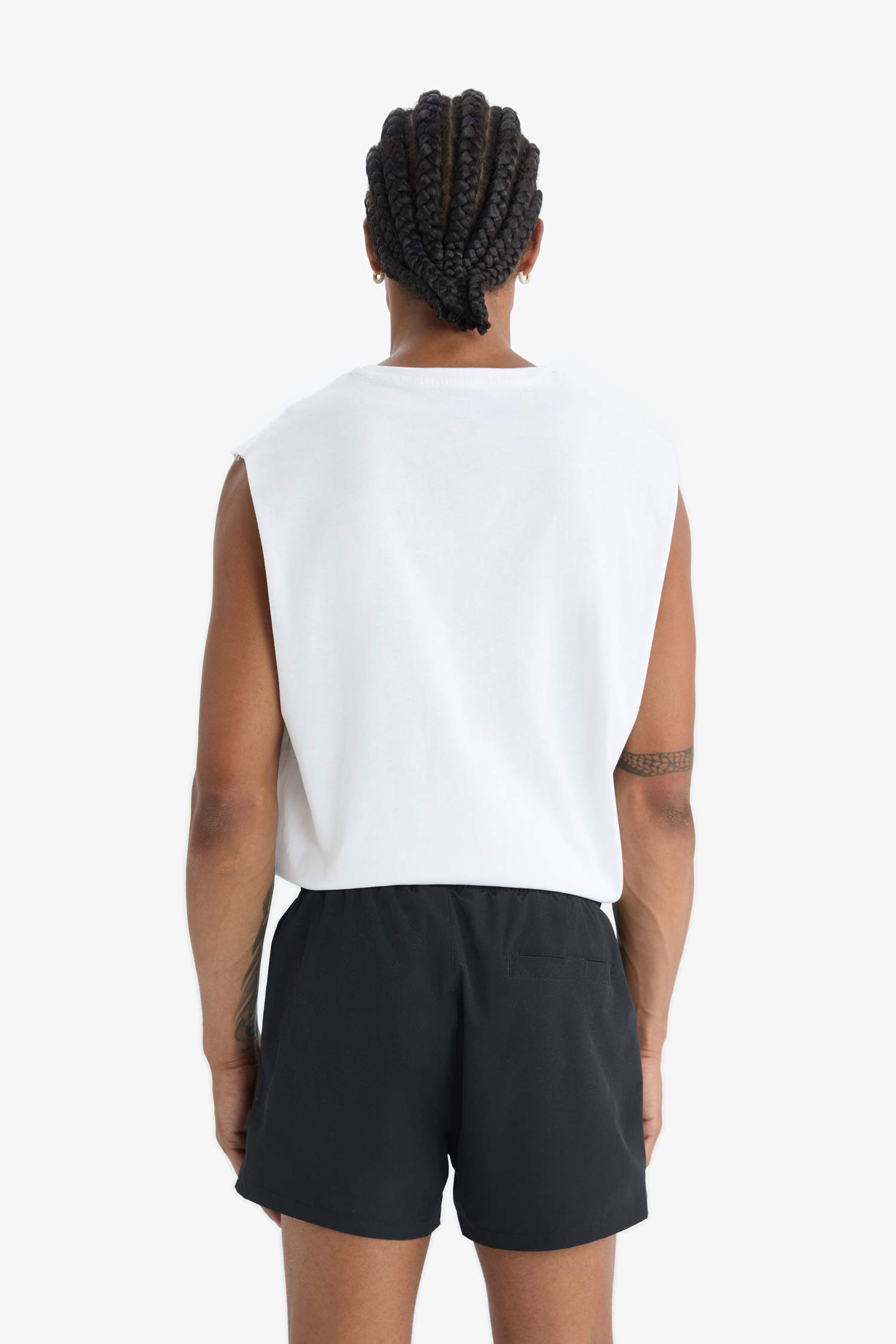 شورت سباحة قصير  بخصر مطاطي من DeFactoFit