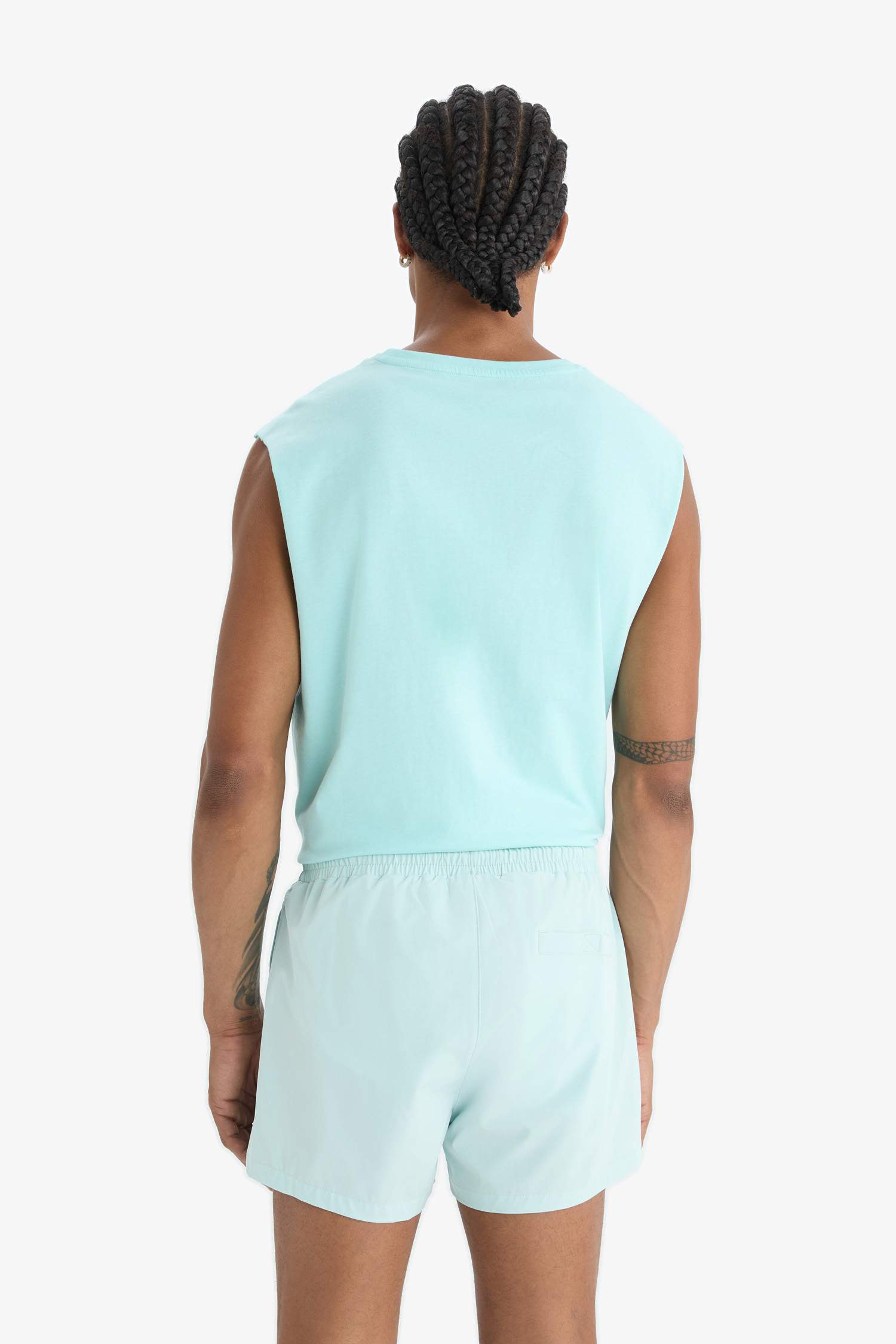 شورت سباحة قصير  بخصر مطاطي من DeFactoFit