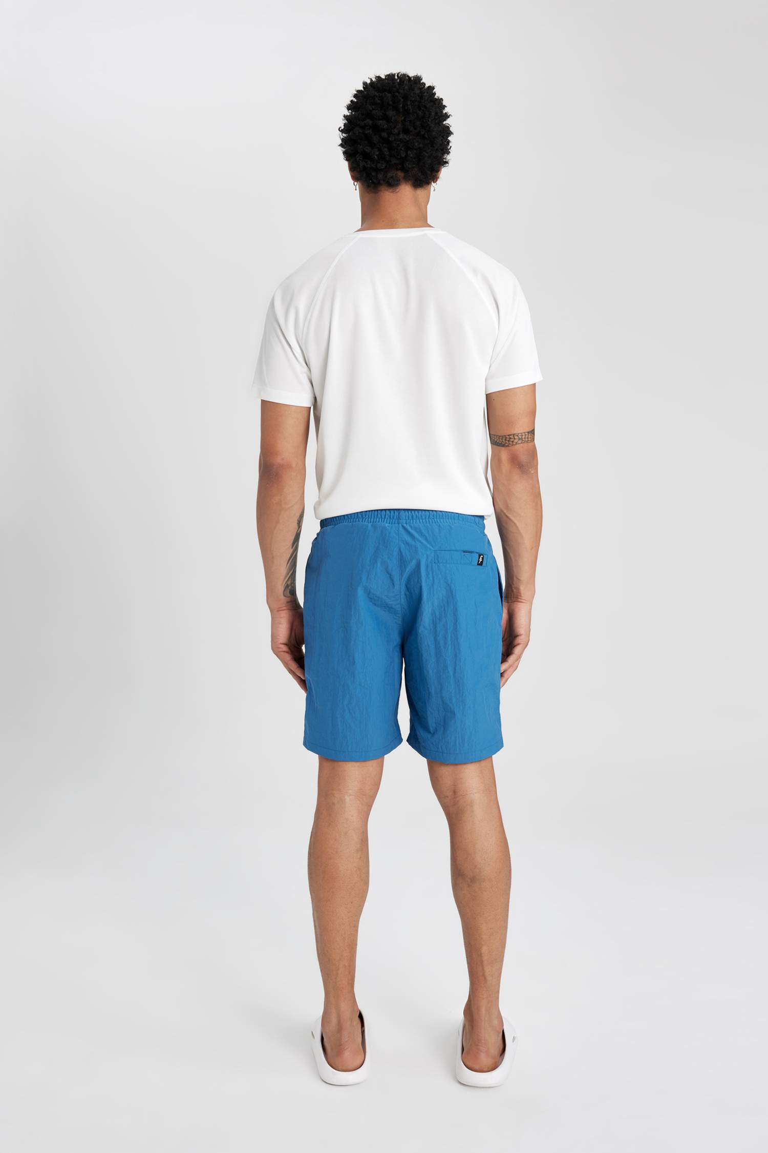 DeFactoFit Regular Fit Printed Short Swim Shorts