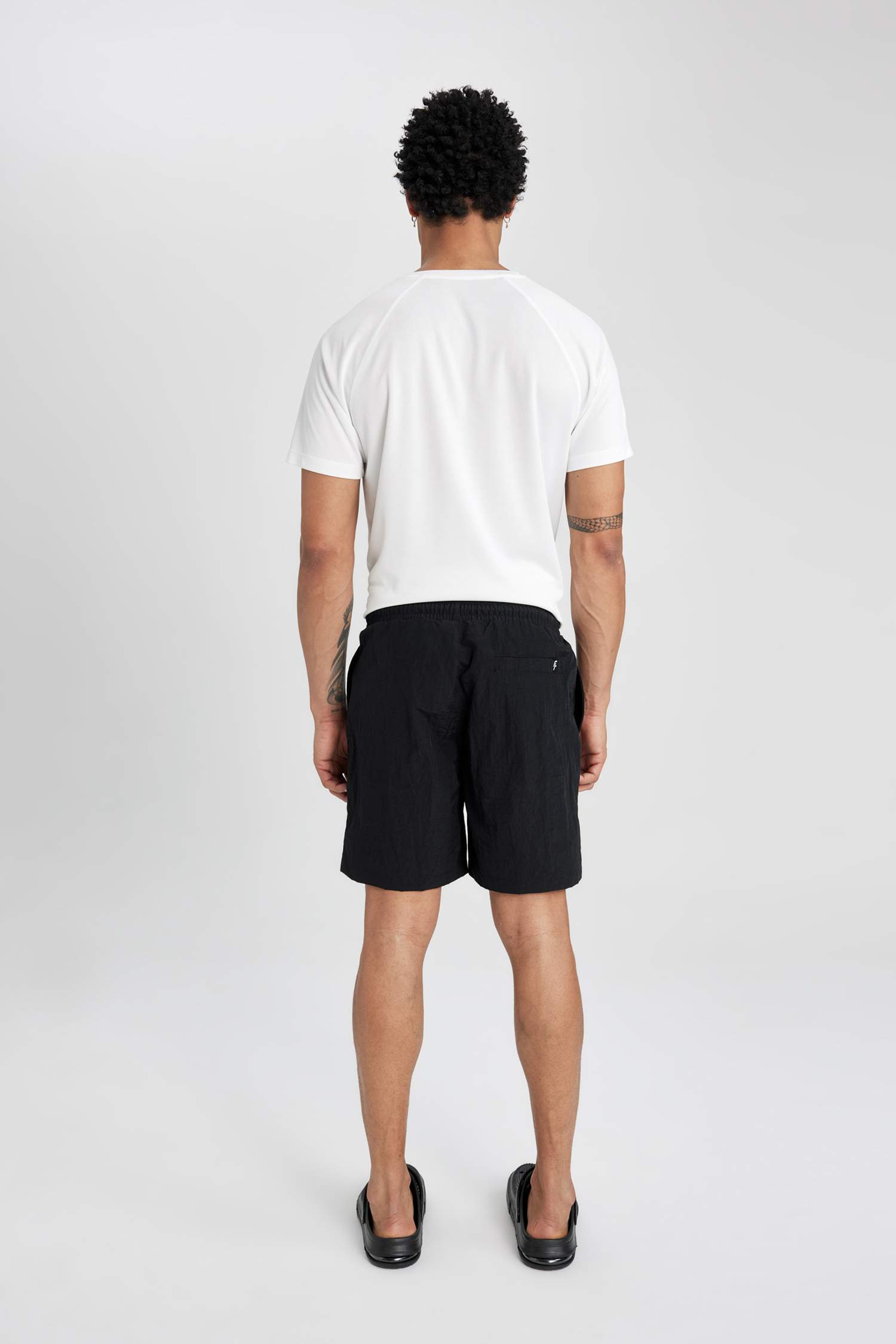 DeFactoFit Regular Fit Printed Short Swim Shorts