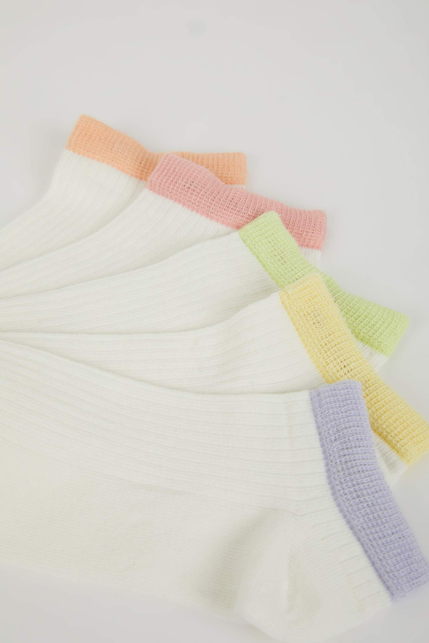 Kadın 5'li Pamuklu Patik Çorap