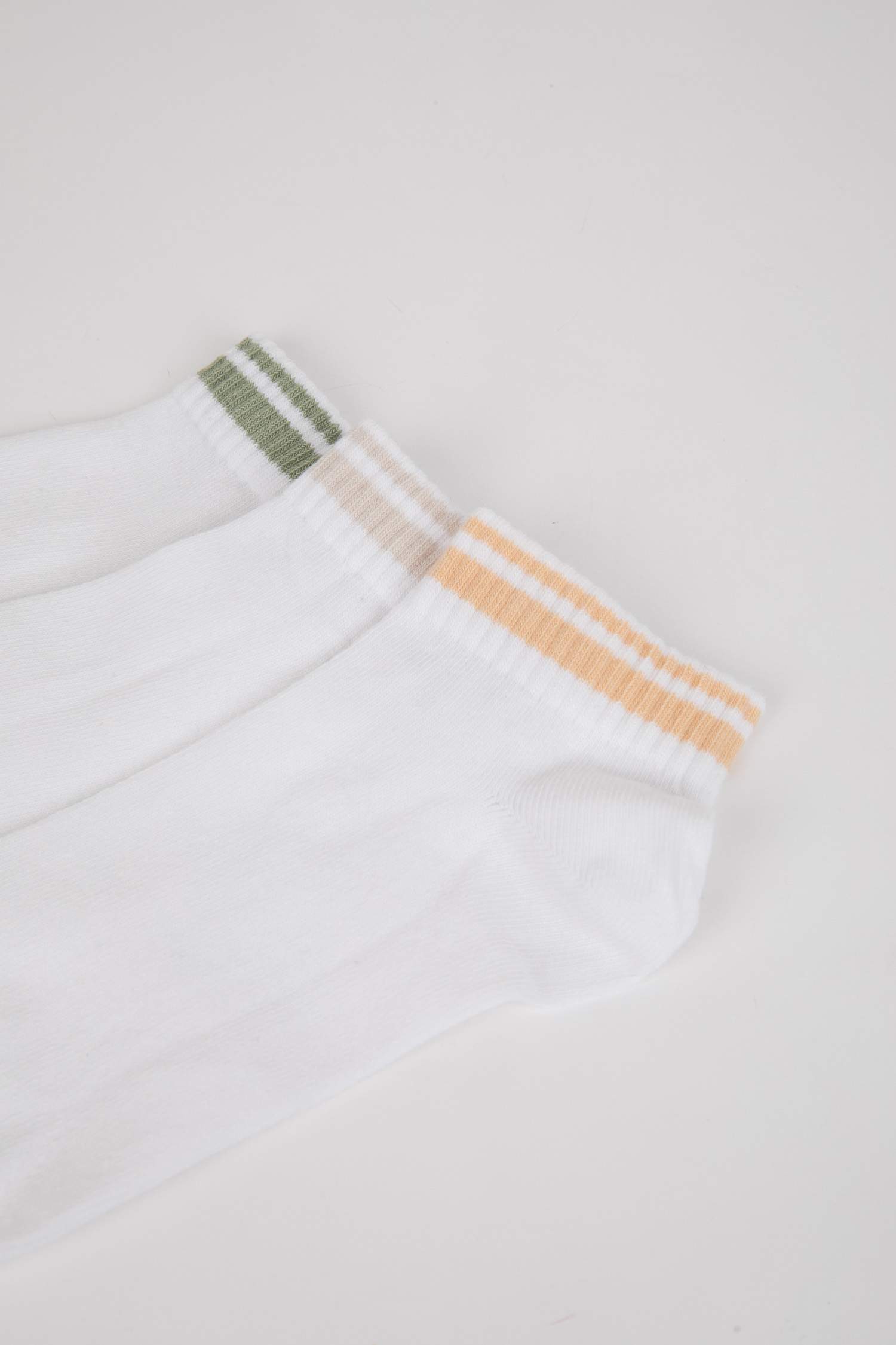 Kadın 3'lü Pamuklu Patik Çorap