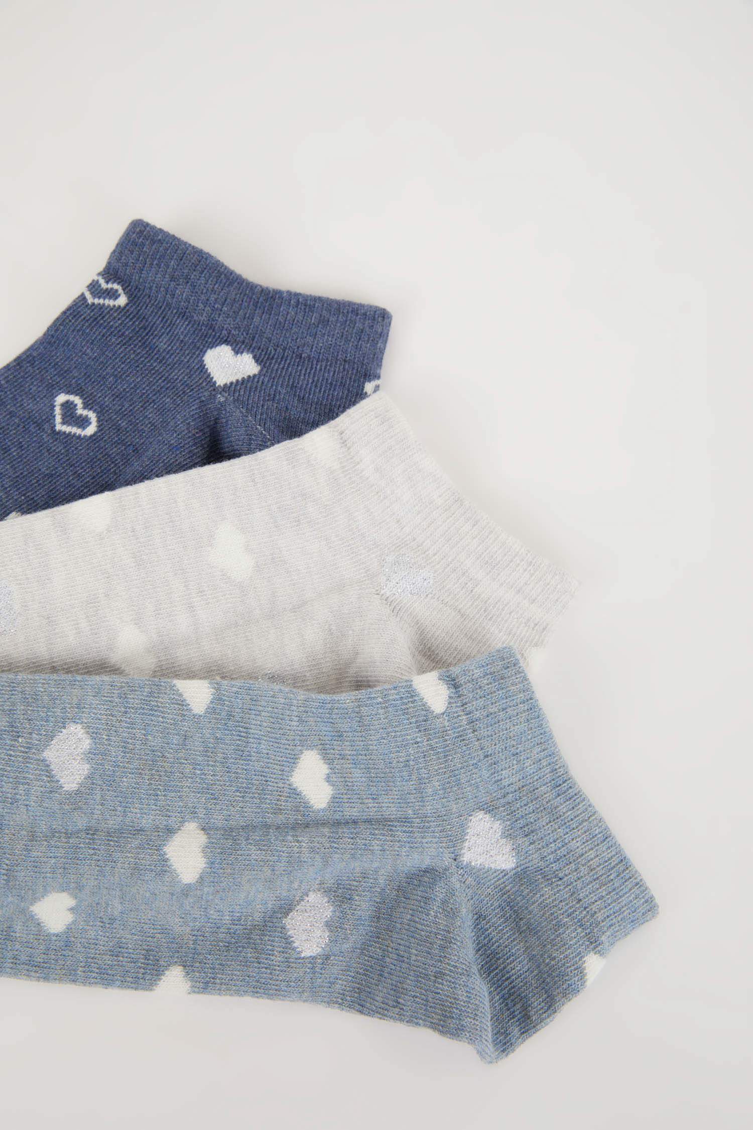 جوارب للنساء قصيرة قطن - 3 قطع