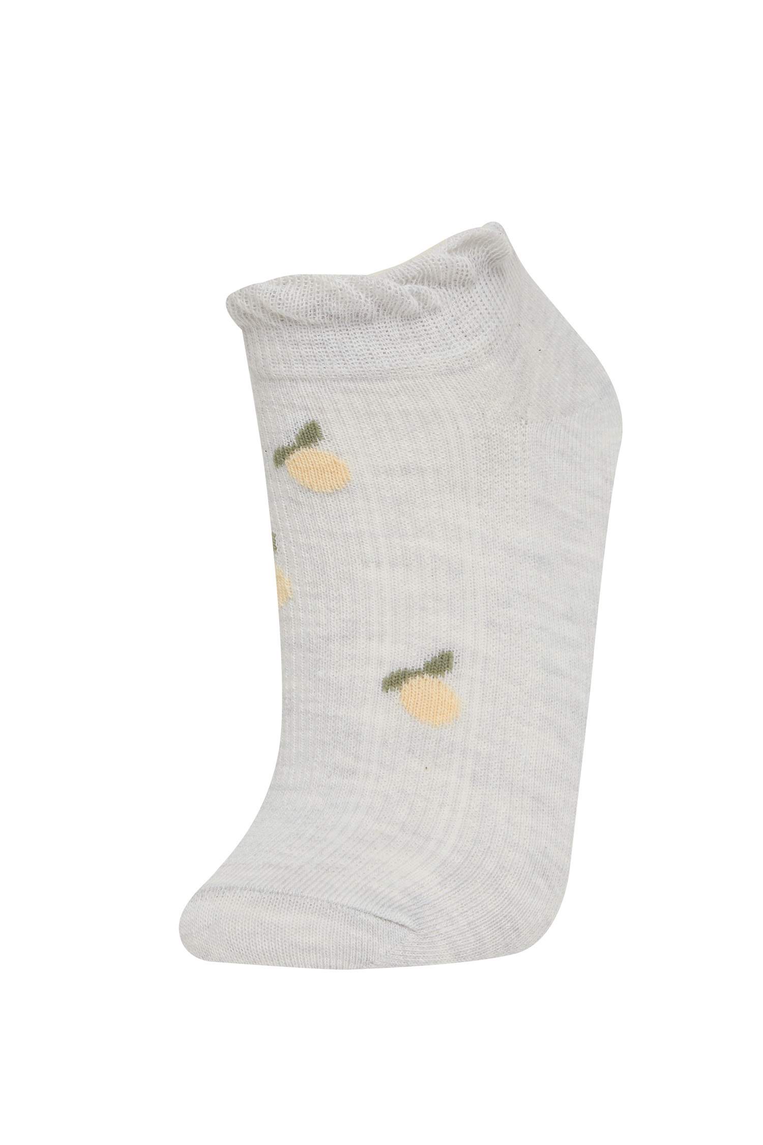 Kadın 3'lü Pamuklu Patik Çorap