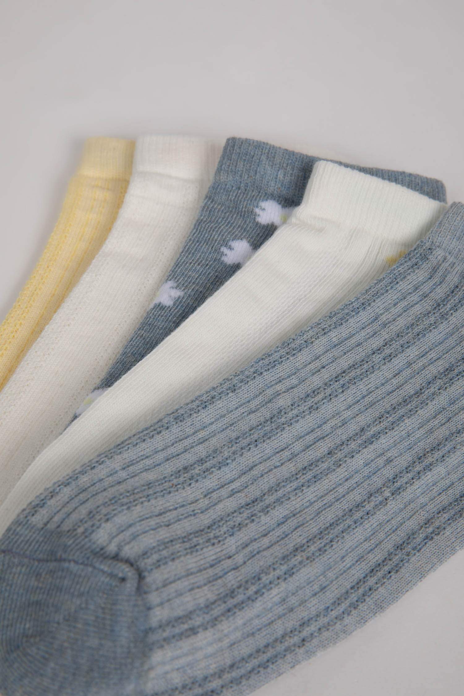 Kadın 5'li Pamuklu Patik Çorap