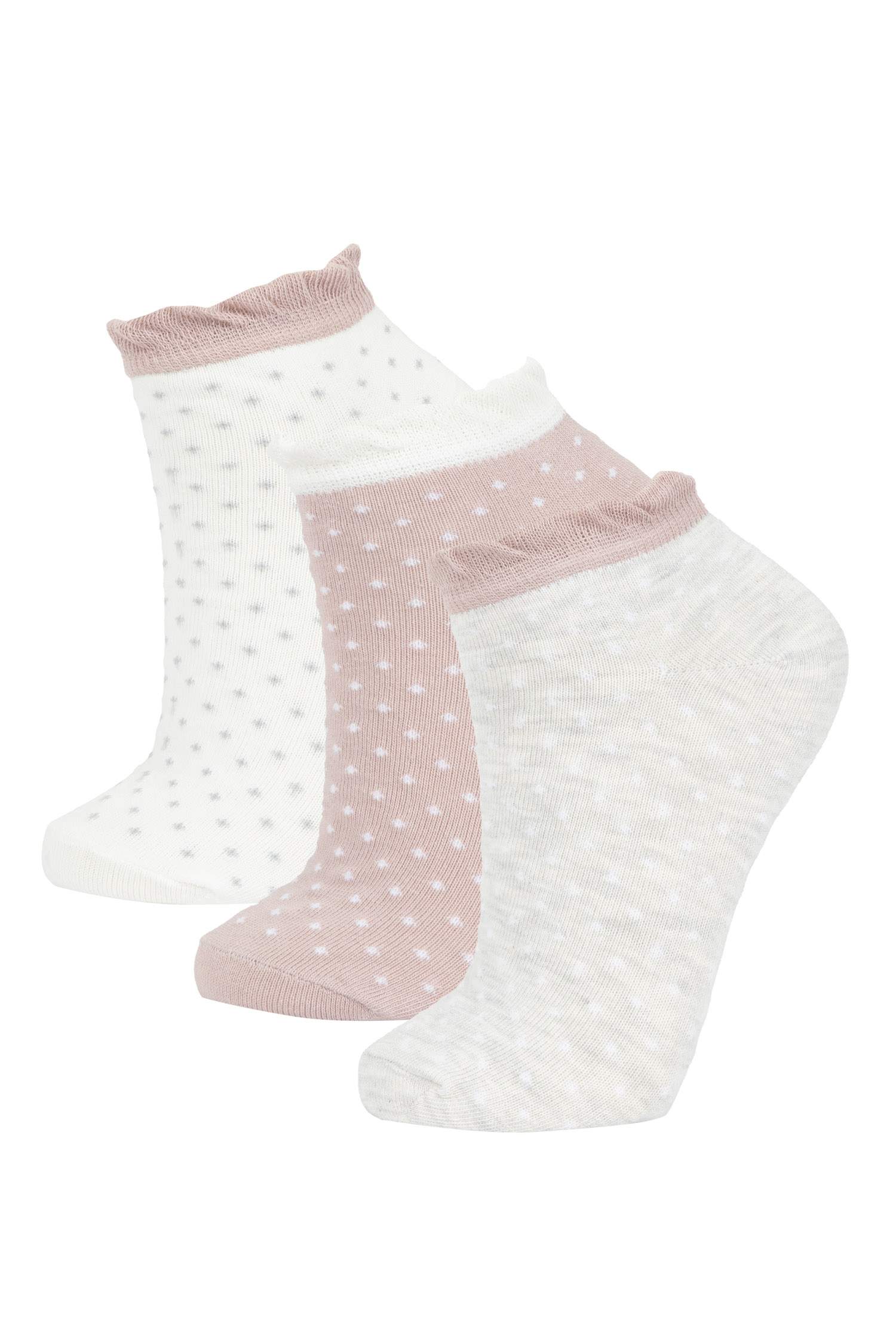 شرابات قصيرة حريمي قطن - 3 قطع