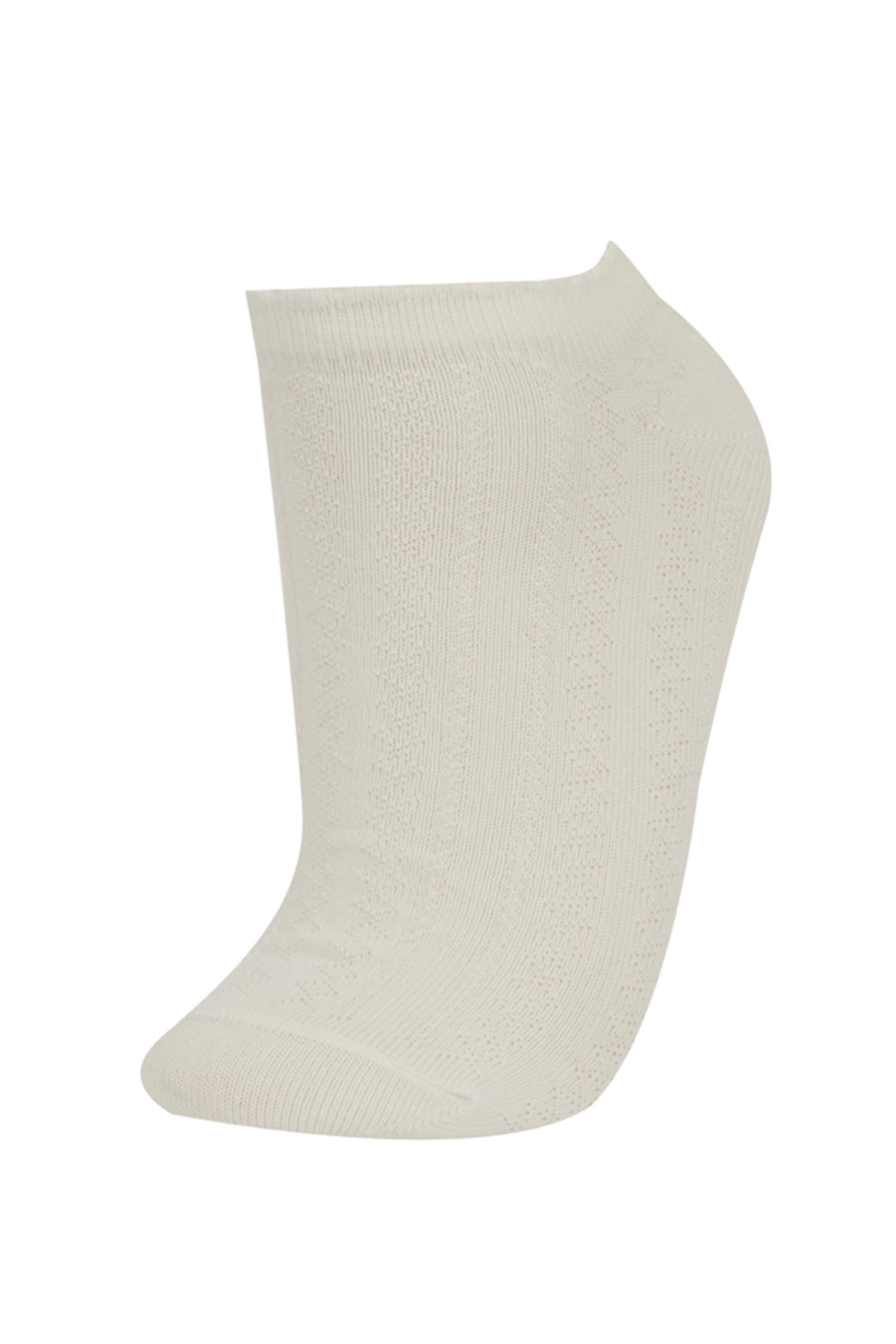 Kadın 5'li Pamuklu Patik Çorap