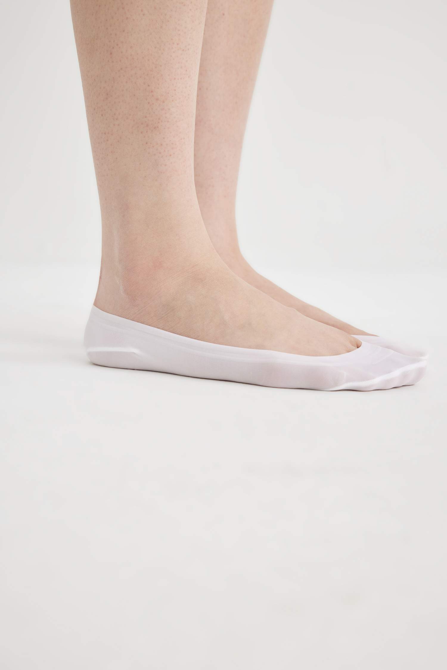 Kadın Lazer Kesim 2'li Microfiber Babet Çorap