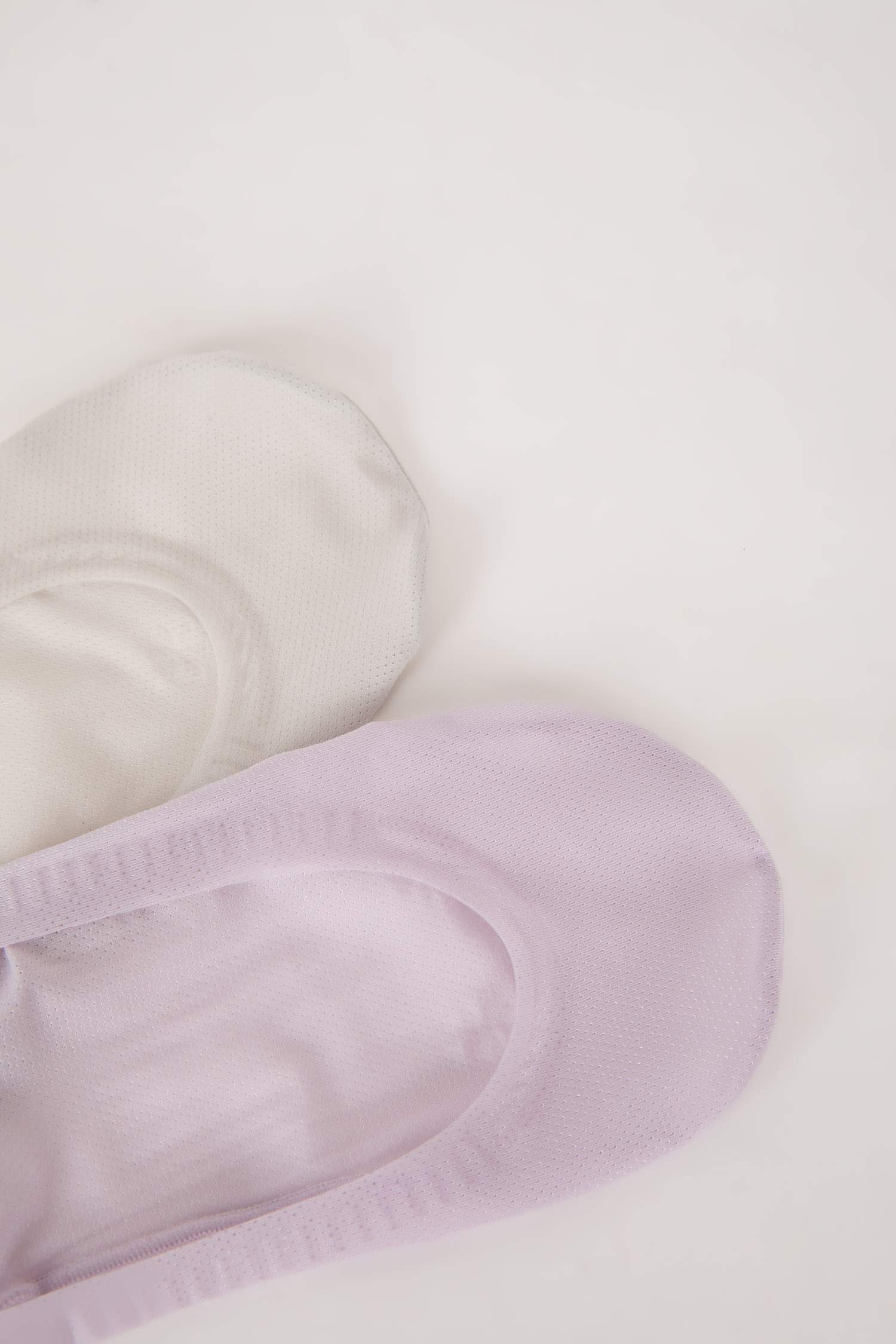 Kadın Lazer Kesim 2'li Microfiber Babet Çorap