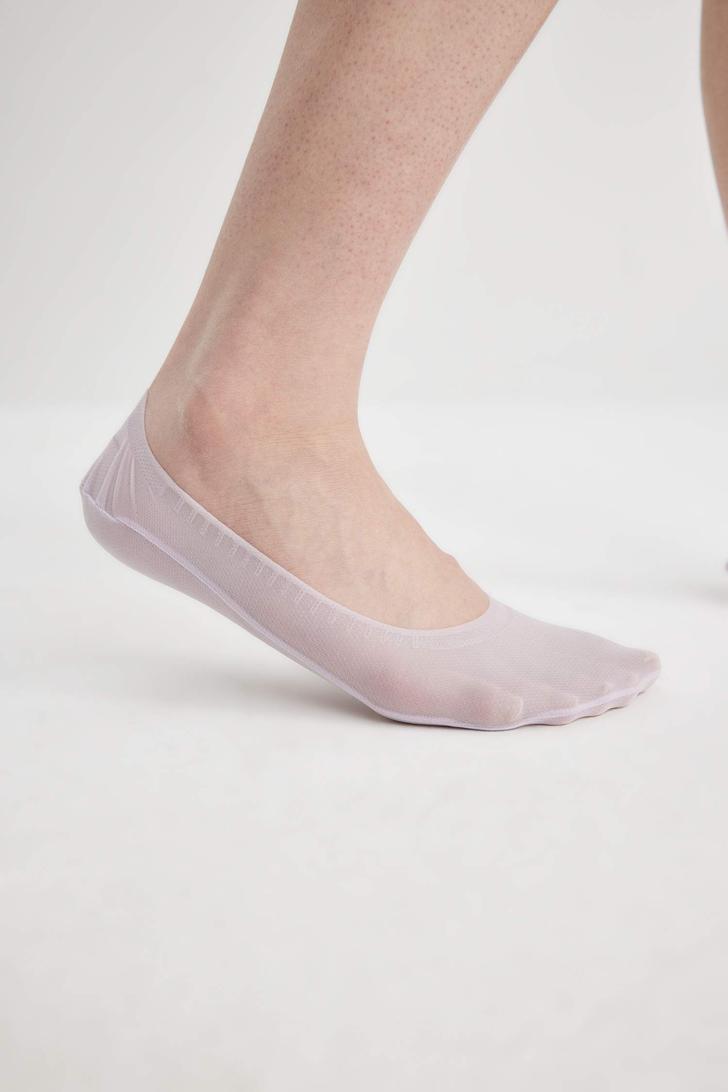 Kadın Lazer Kesim 2'li Microfiber Babet Çorap