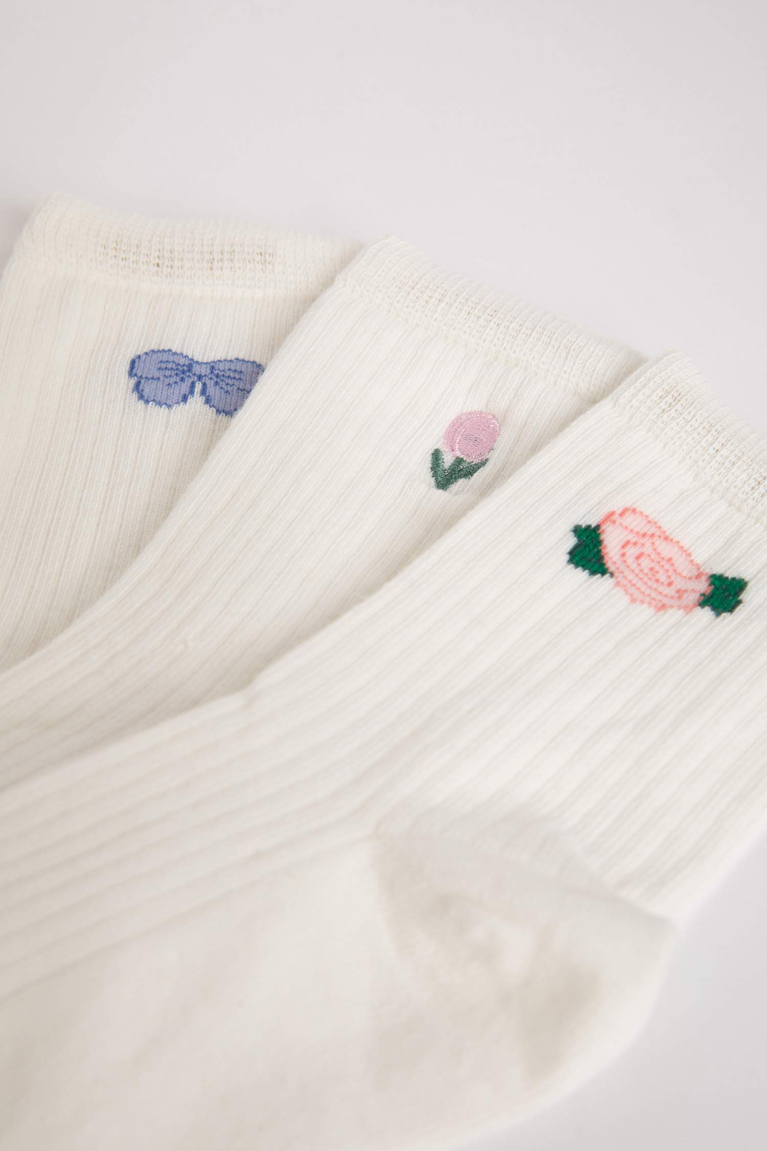 جوارب نسائية طويلة من قطن - 3 قطع