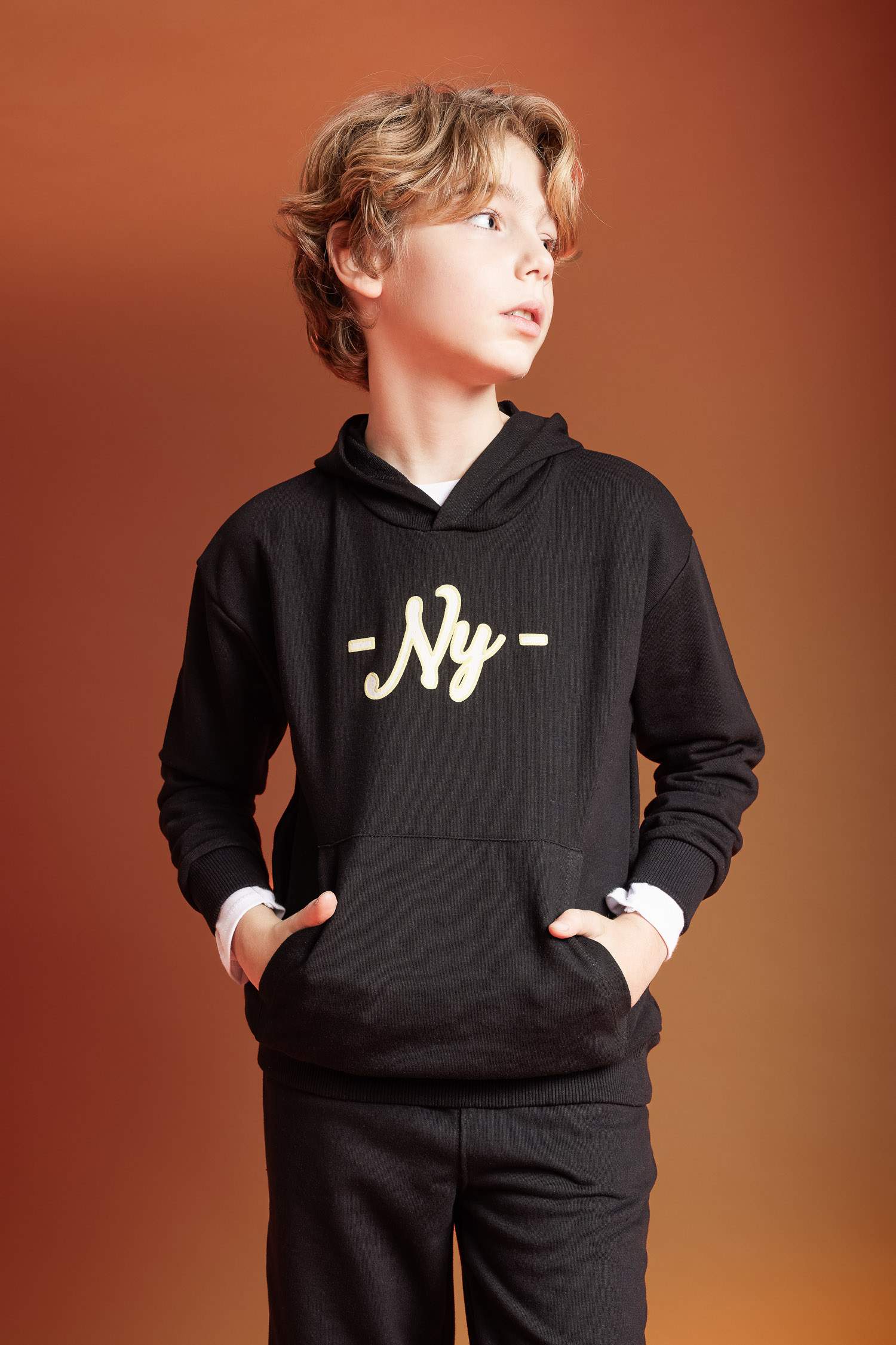 Boy Oversize Fit Hooded Sweatshirt