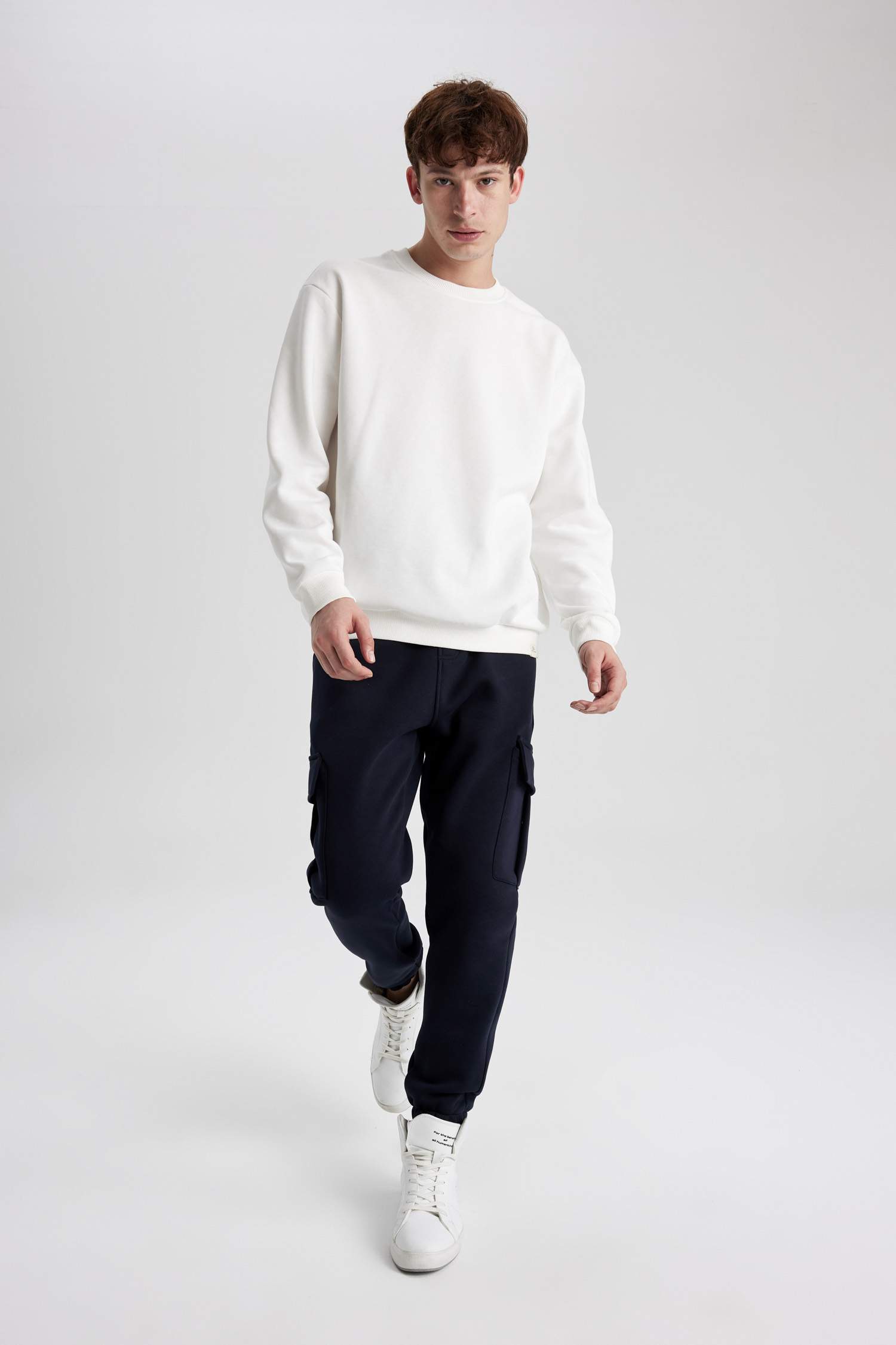 Regular Fit Jogger Eşofman Altı Kargo Cepli Beli Paçası Lastikli