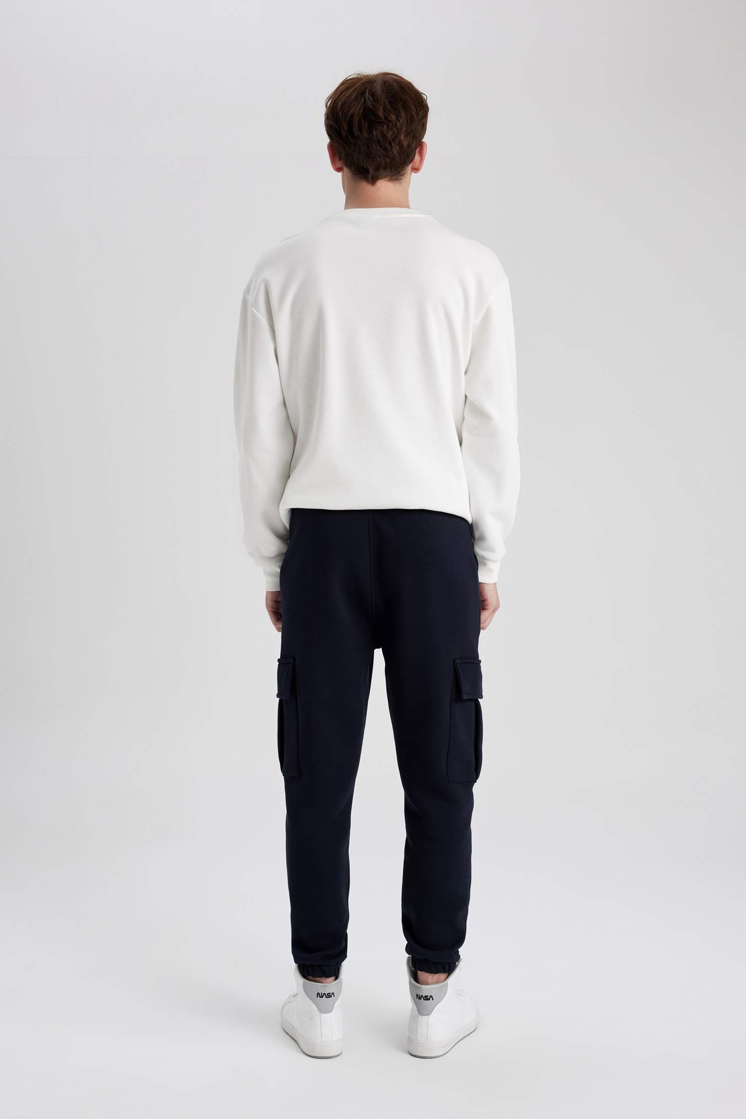 Regular Fit Jogger Eşofman Altı Kargo Cepli Beli Paçası Lastikli