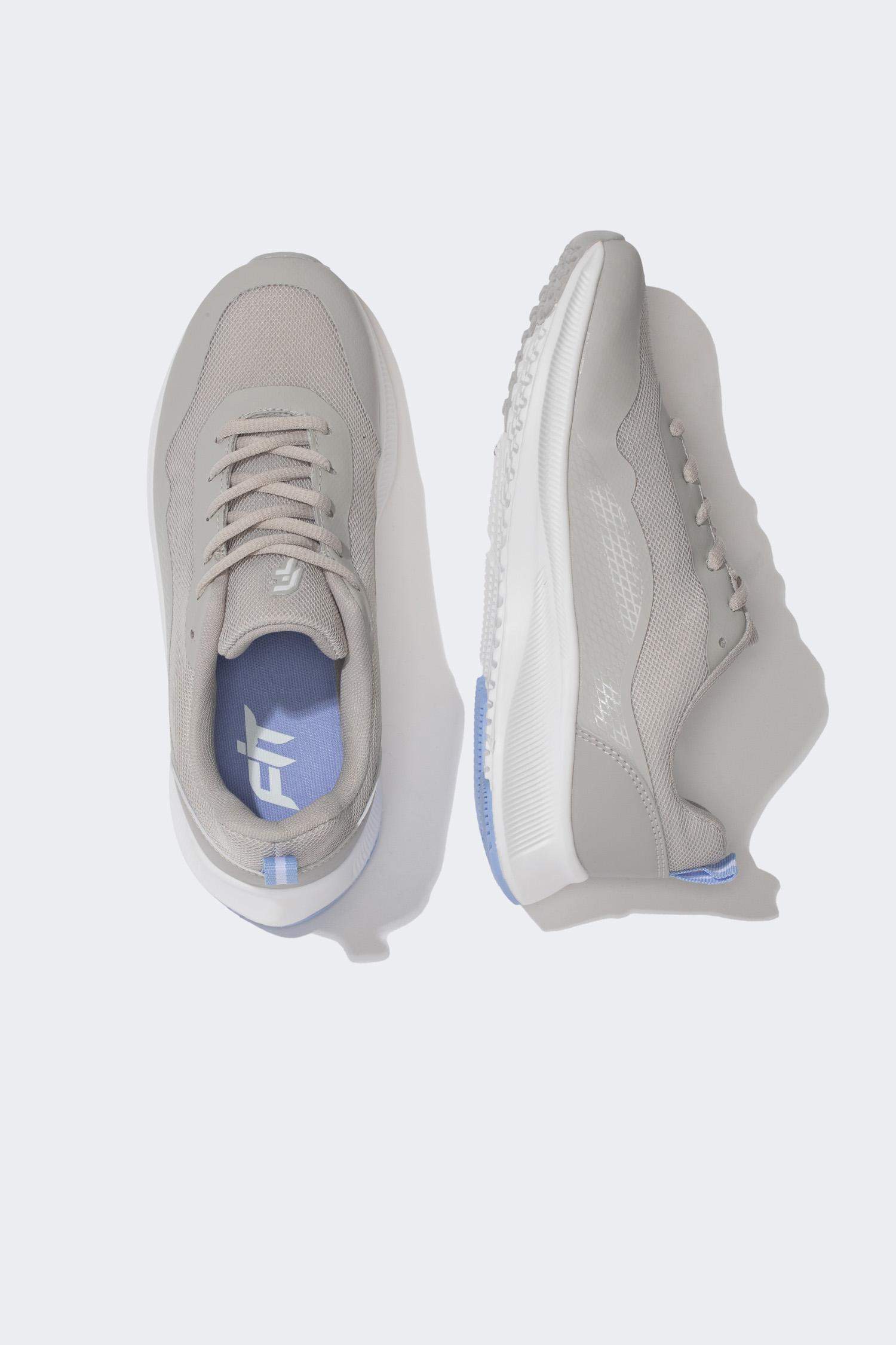 Woman Faux Leather Serrated Sole Sport shoes