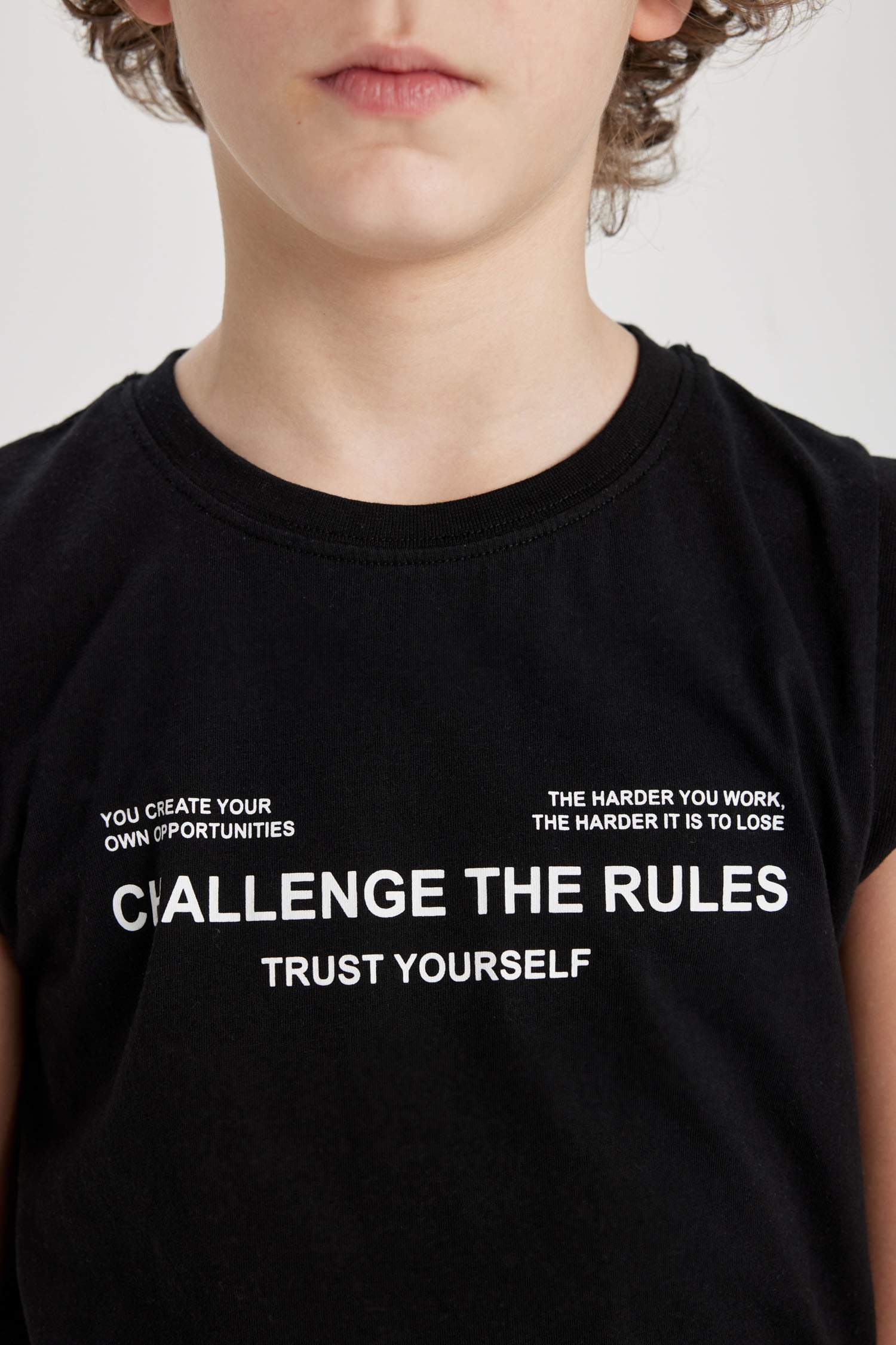 Erkek Çocuk Bisiklet Yaka Baskılı Atlet