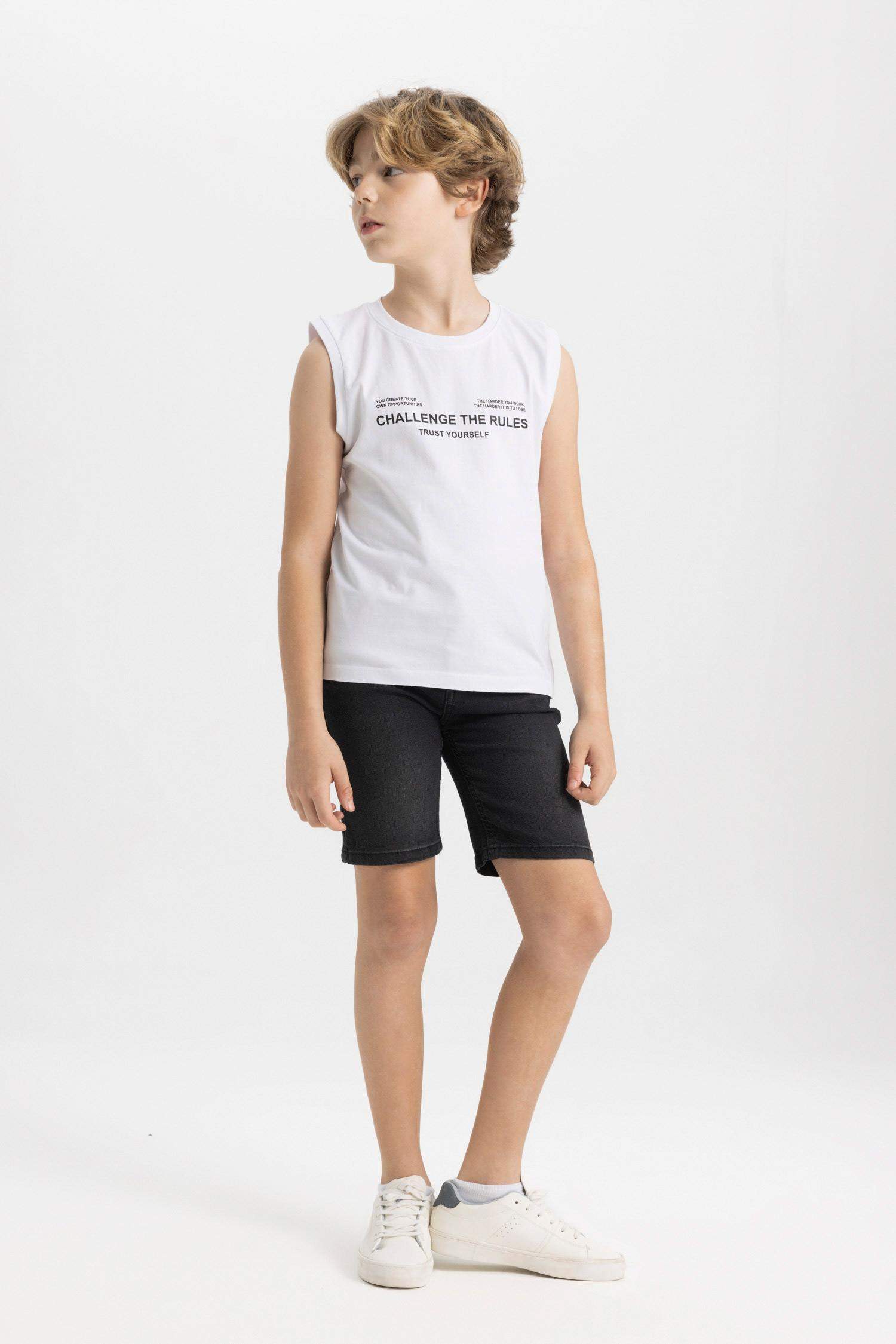 Débardeur Coupe Régulière Col Ras Du Cou pour Garçon