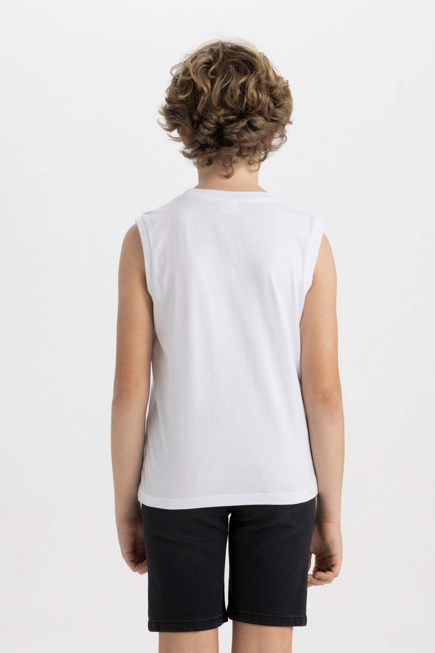 Débardeur Coupe Régulière Col Ras Du Cou pour Garçon