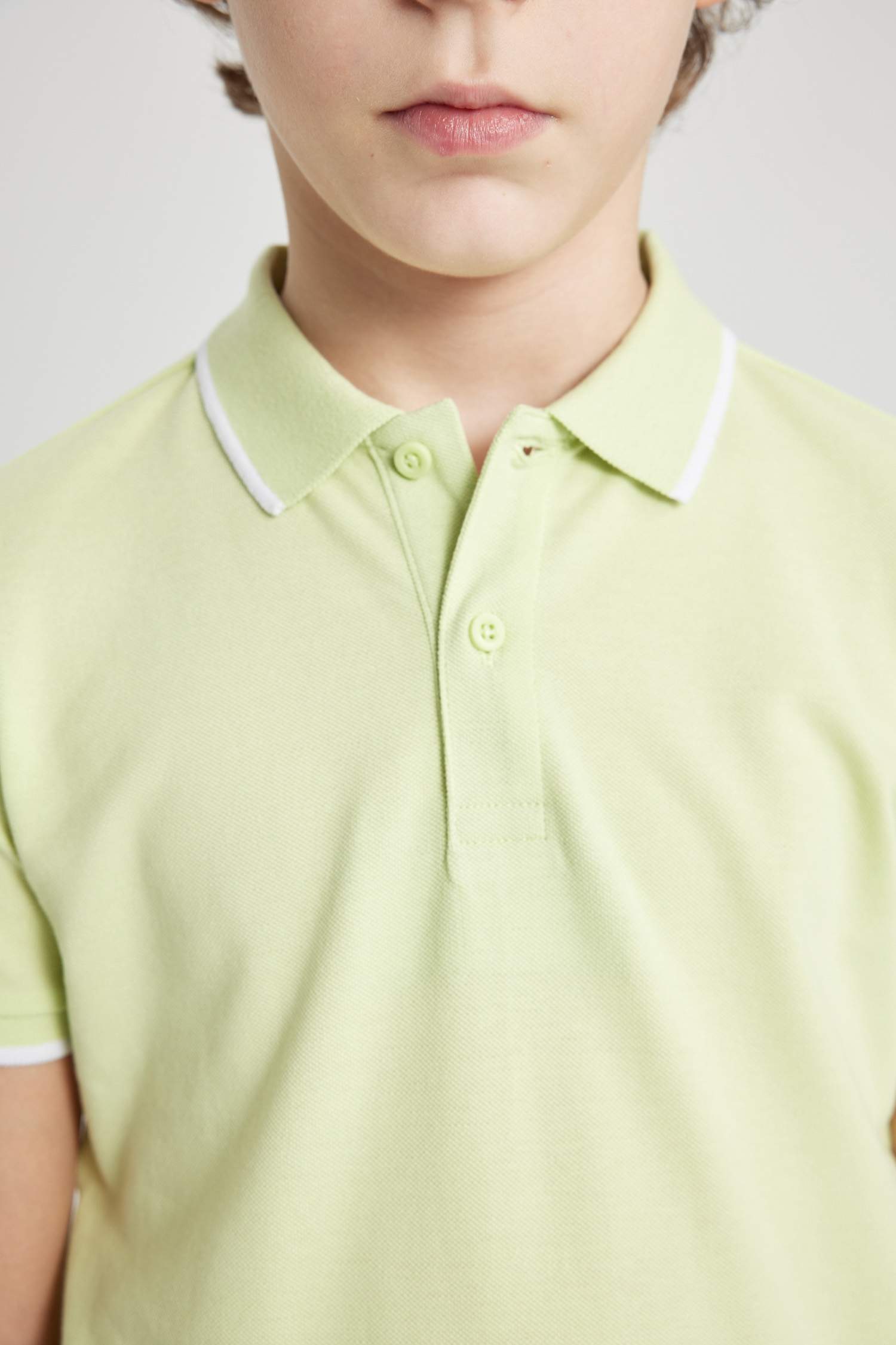 Erkek Çocuk Pike Kısa Kollu Basic Düz Polo Tişört