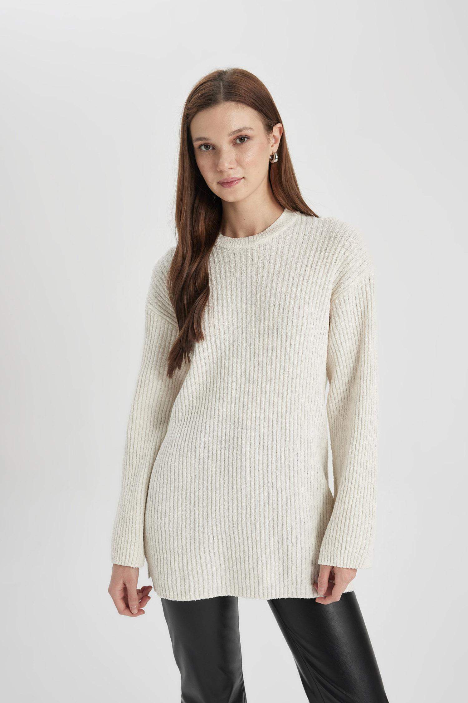 Regular Fit Knitted Pullover Tunic