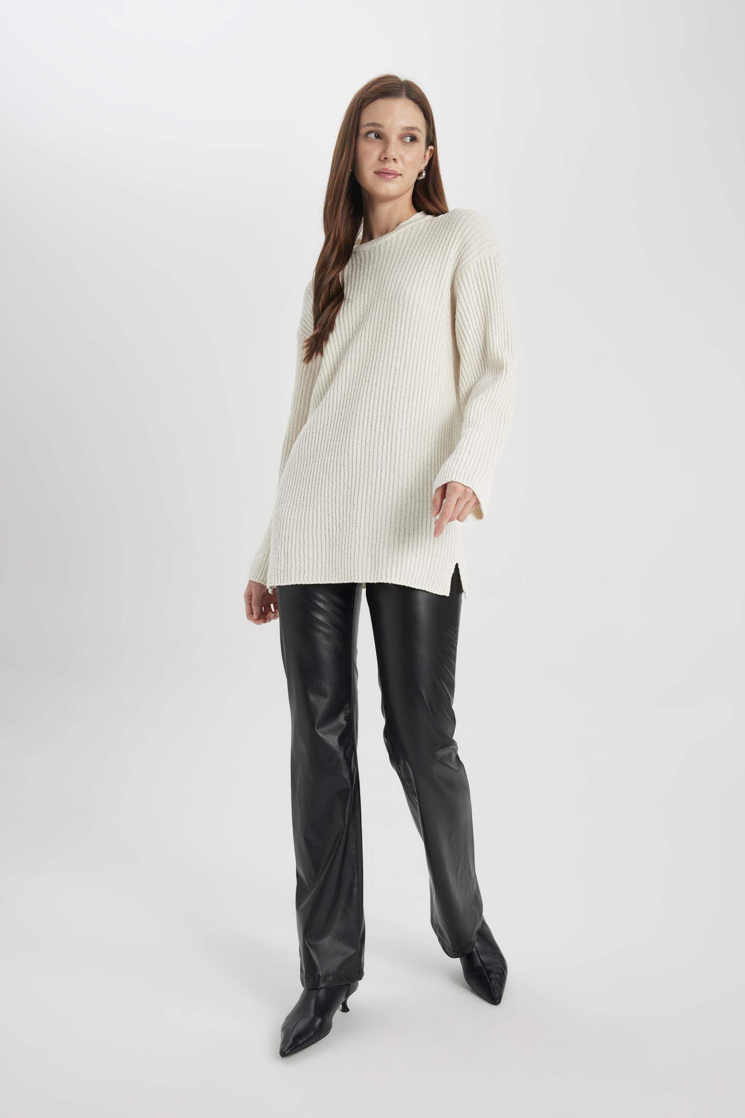 Regular Fit Knitted Pullover Tunic