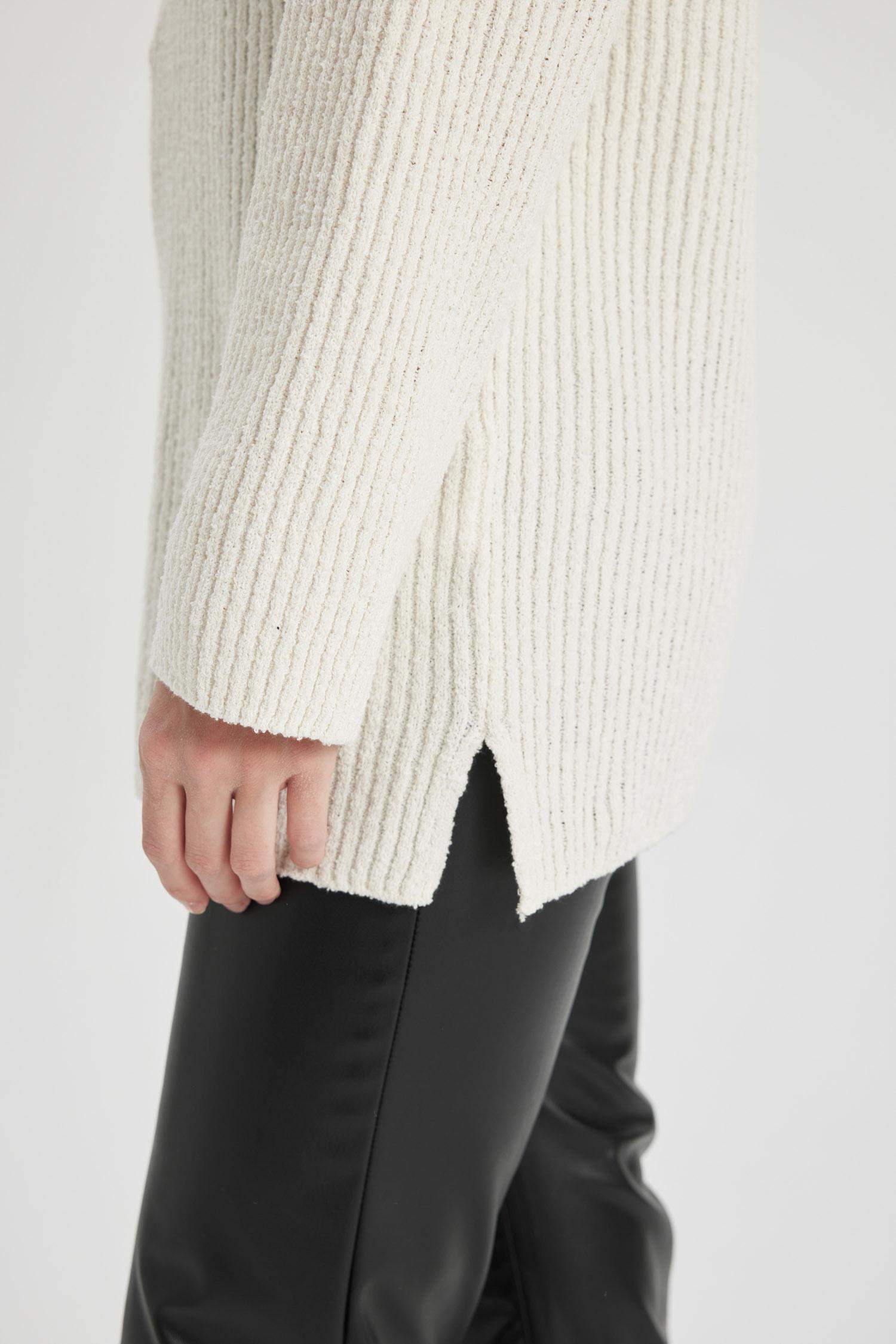 Regular Fit Knitted Pullover Tunic