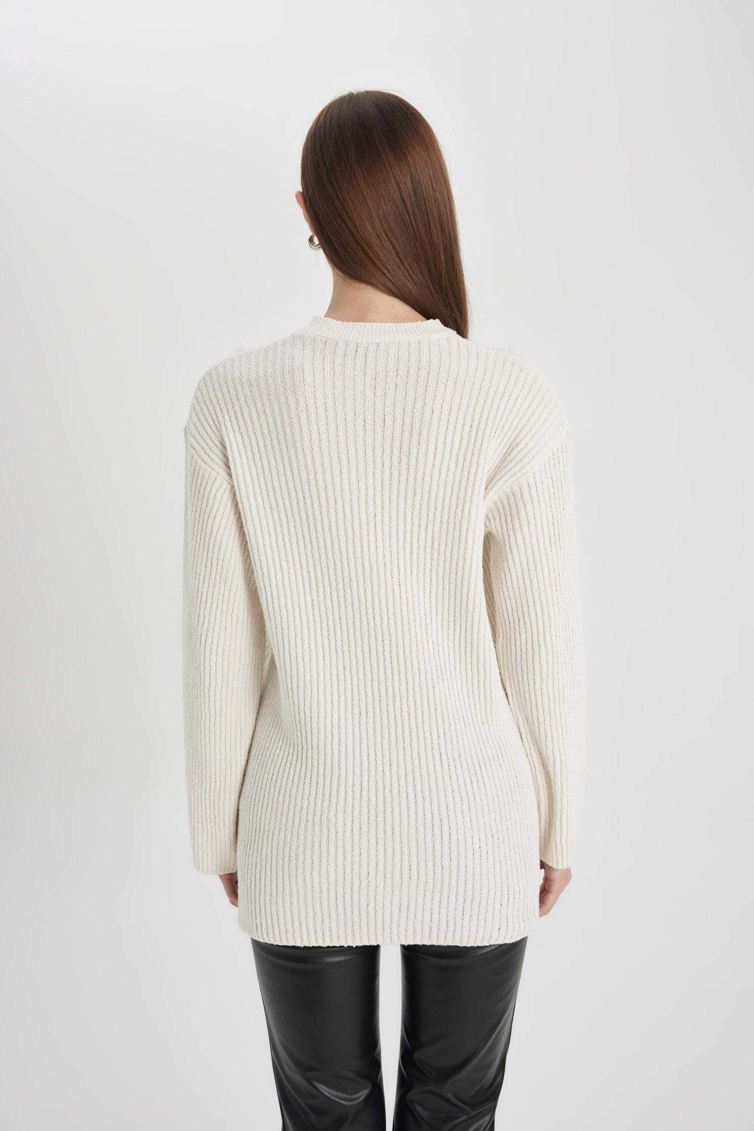 Regular Fit Knitted Pullover Tunic