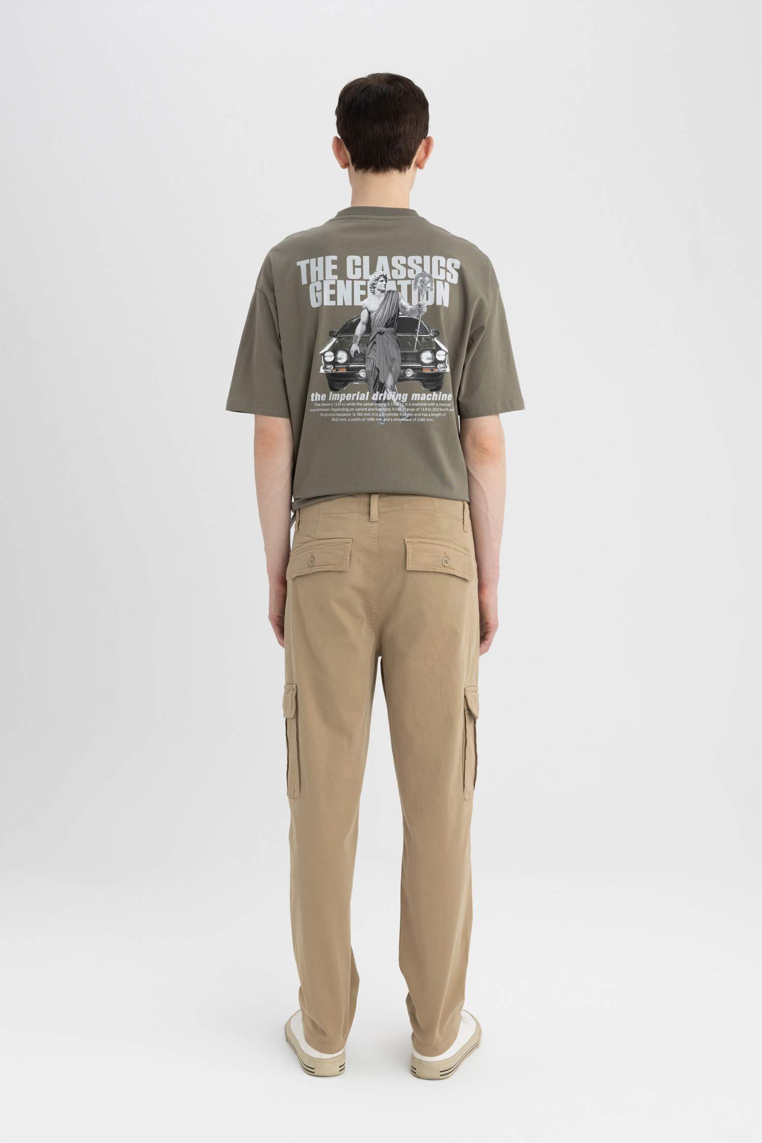 بنطرون جبردين كارجو فيت برجل عادي