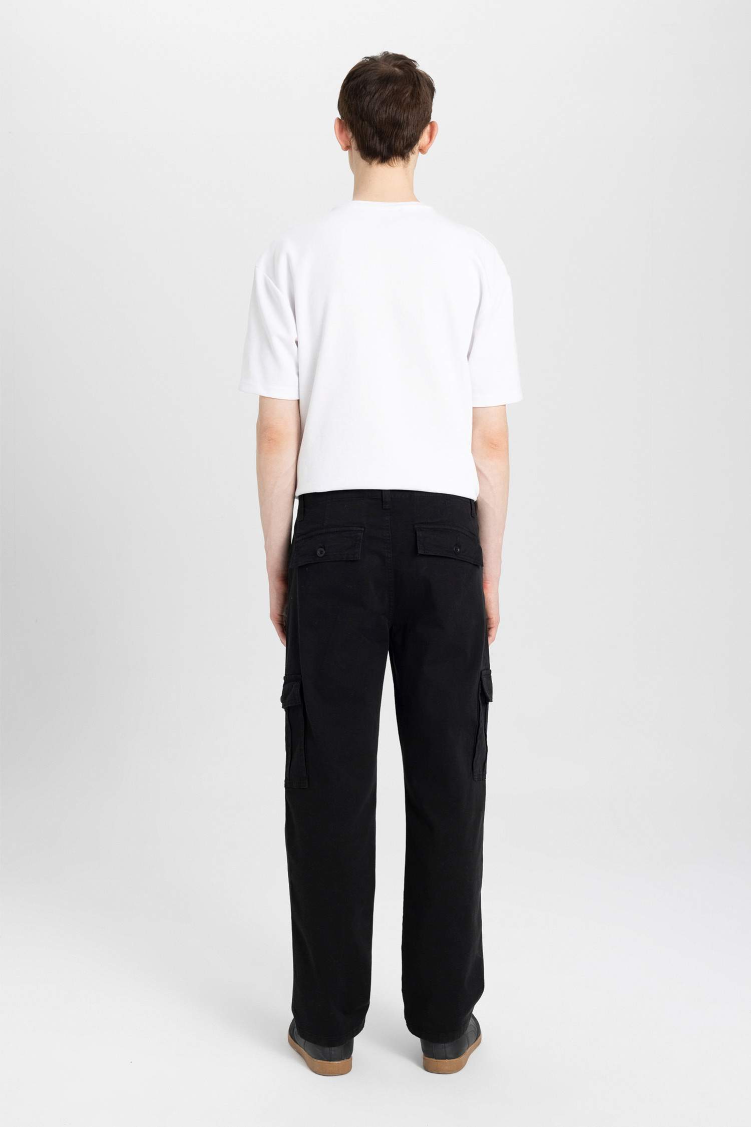 Yazlık Gabardin Pantolon Kargo Cepli Düz Paça 