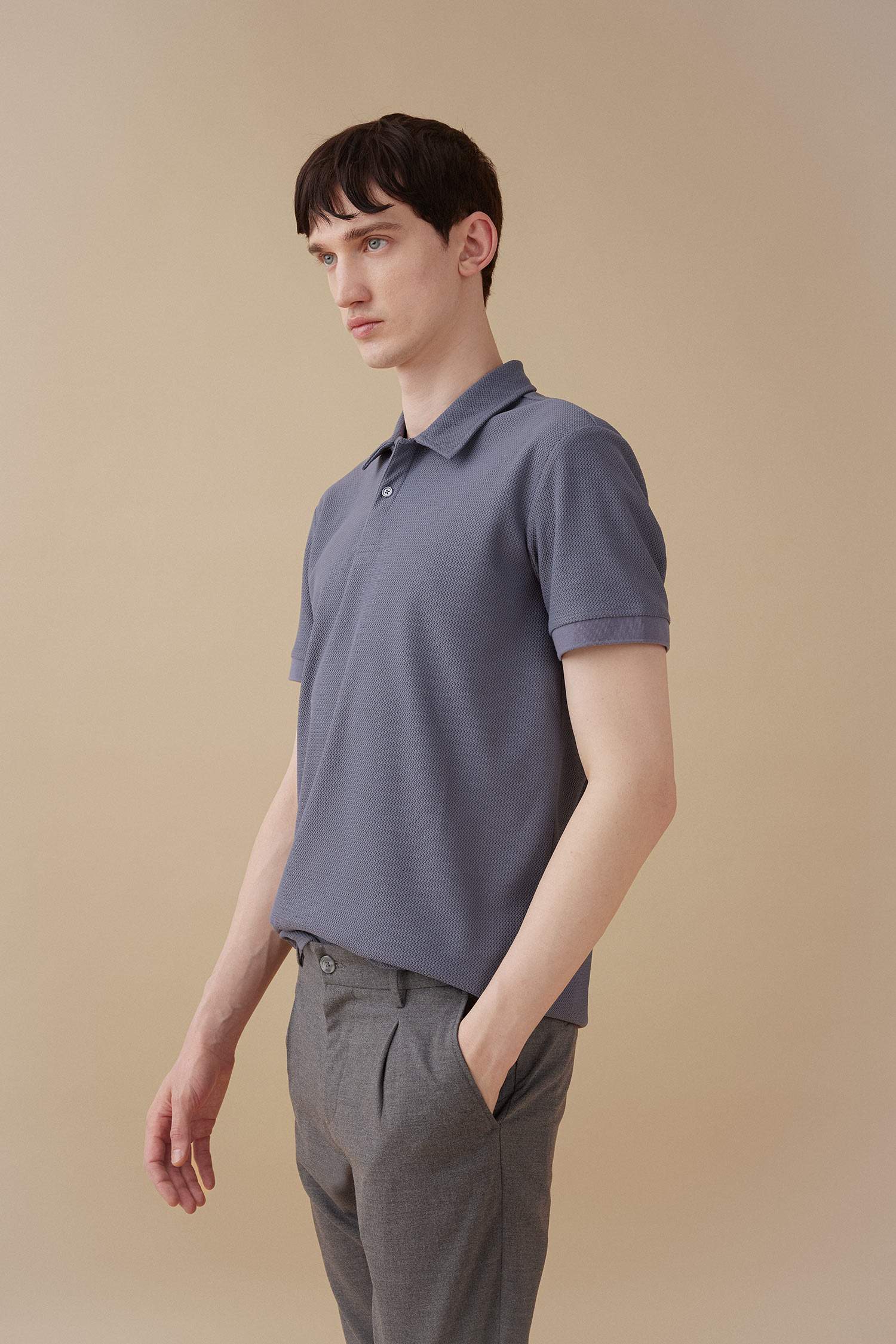 Modern Fit Short Sleeve Polo Basic T-Shirt