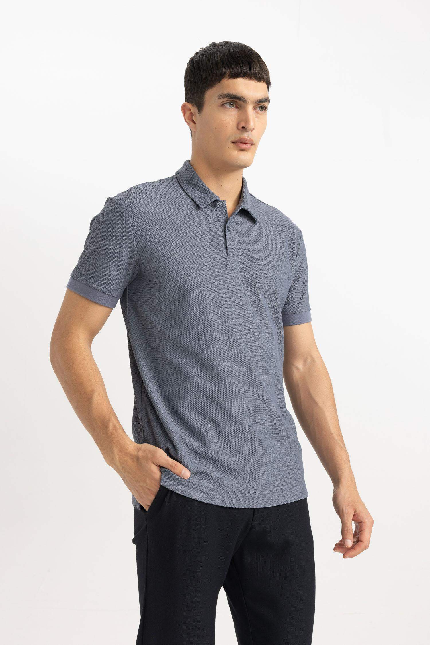 Modern Fit Short Sleeve Polo Basic T-Shirt
