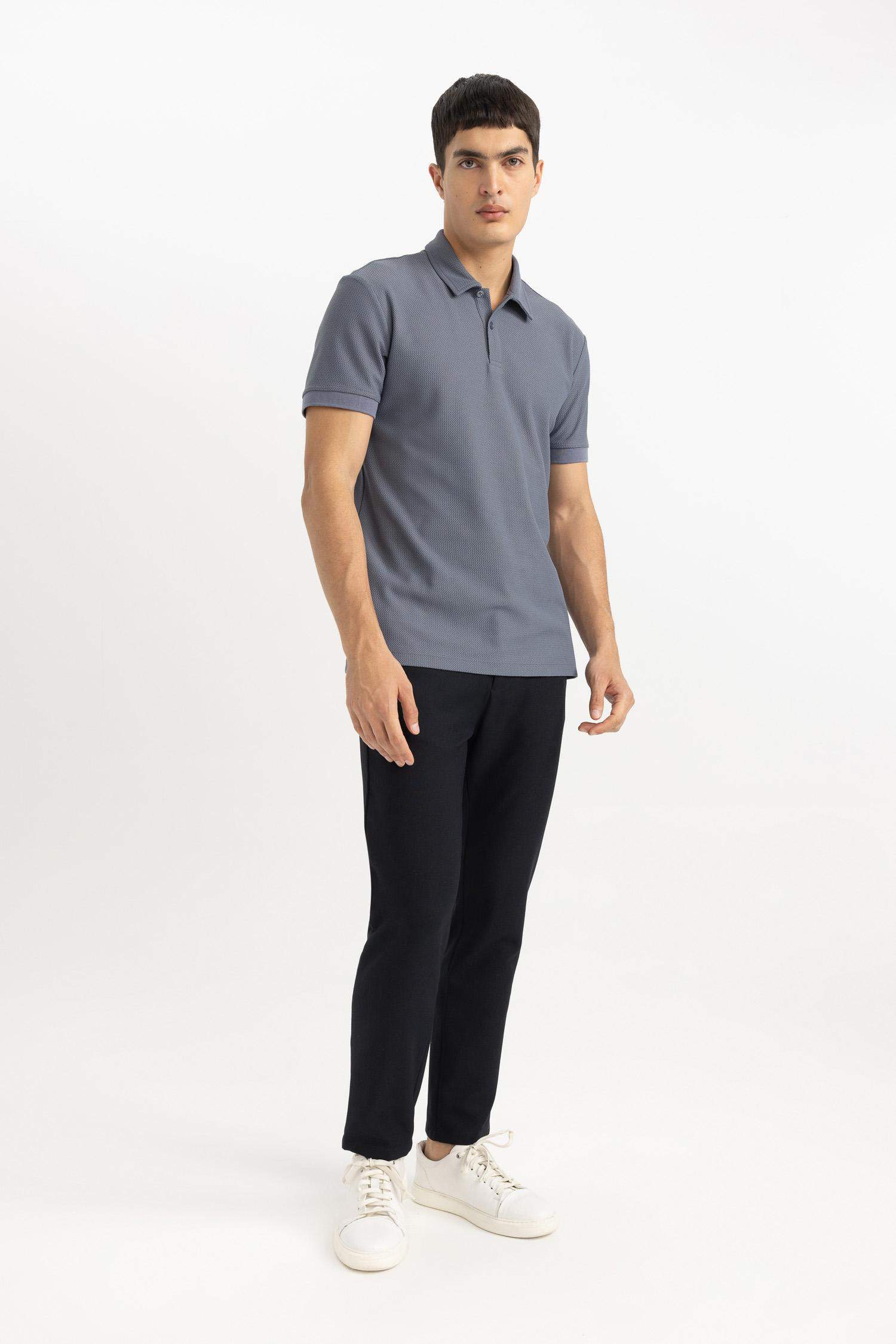 Modern Fit Short Sleeve Polo Basic T-Shirt