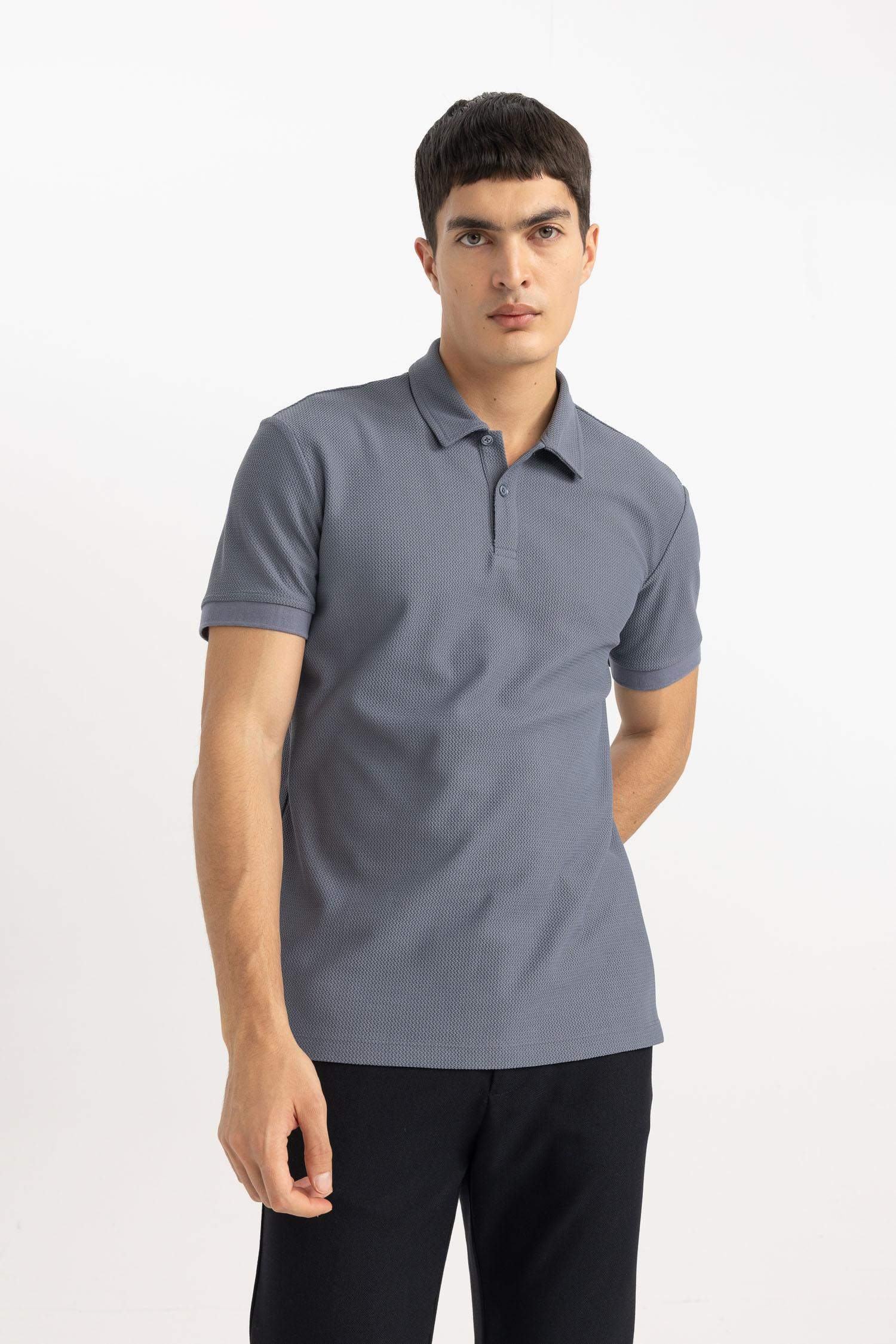 Modern Fit Short Sleeve Polo Basic T-Shirt