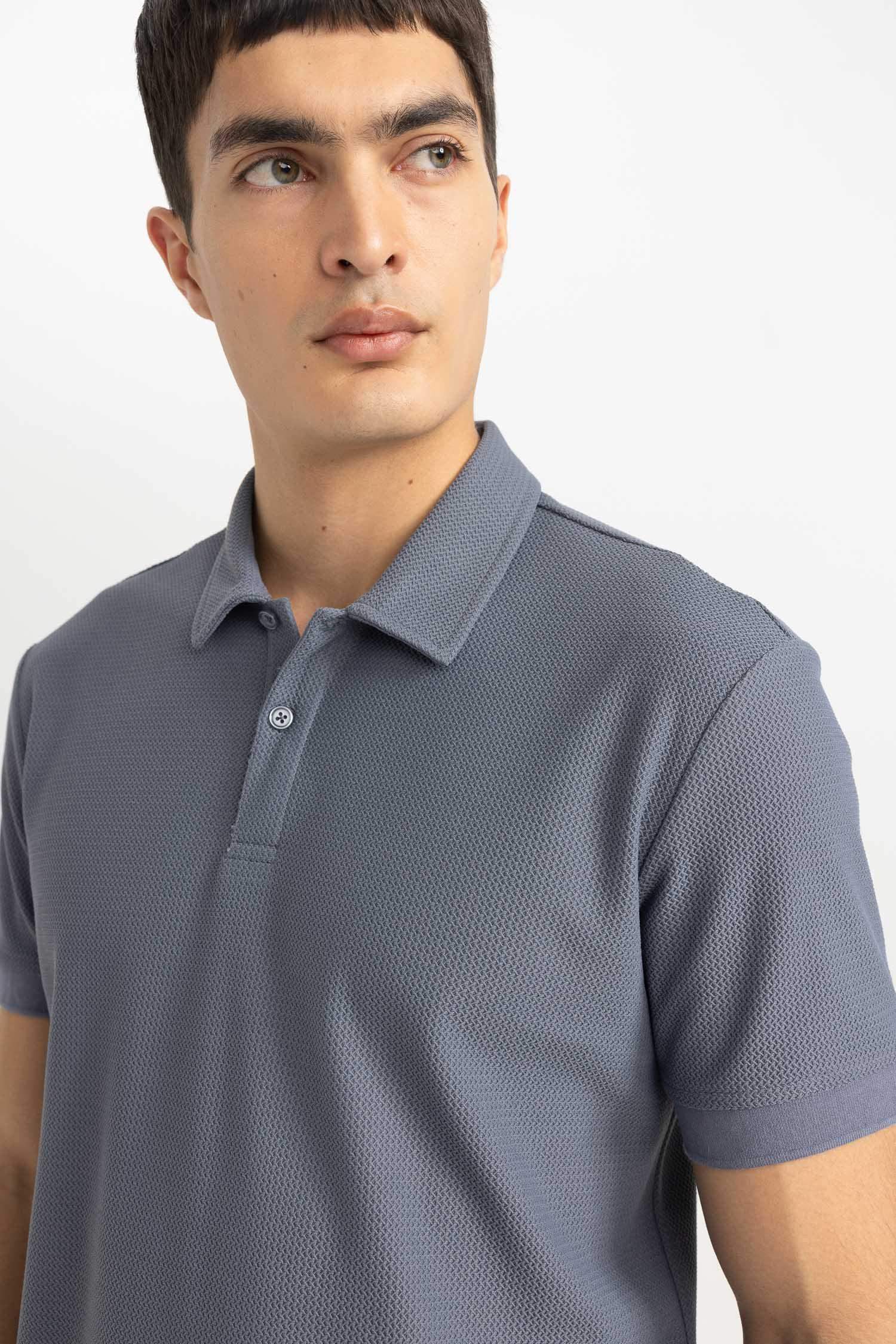 Modern Fit Short Sleeve Polo Basic T-Shirt