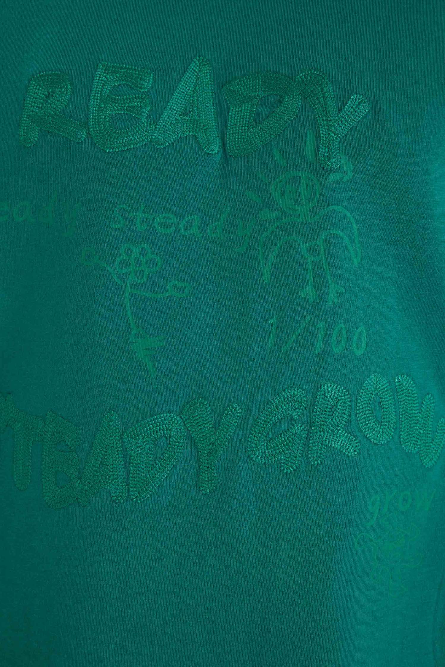 تيشيرت قصة مريحة بياخة مستديرة