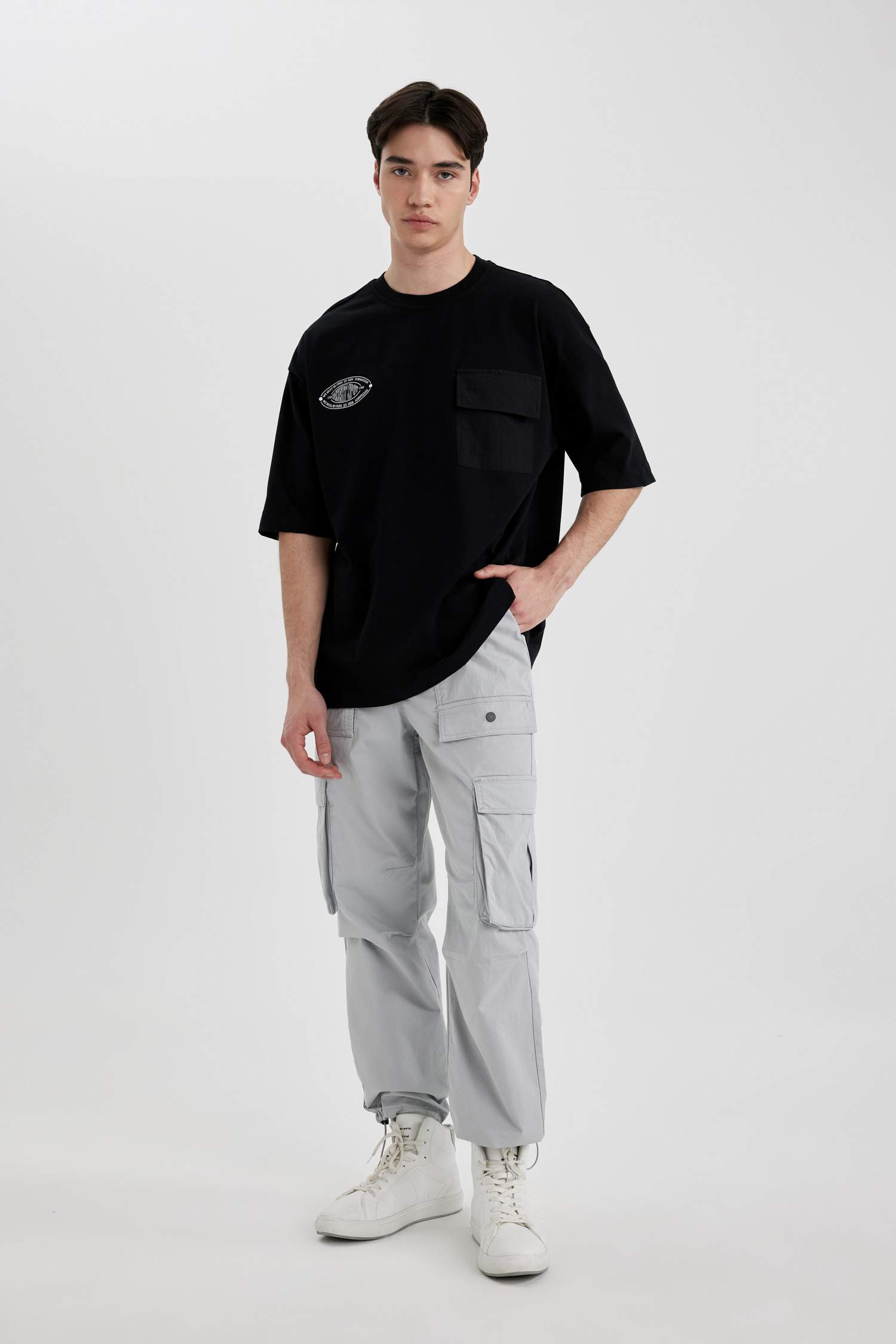 سروال كارجو باجي برجل عادي وجيب