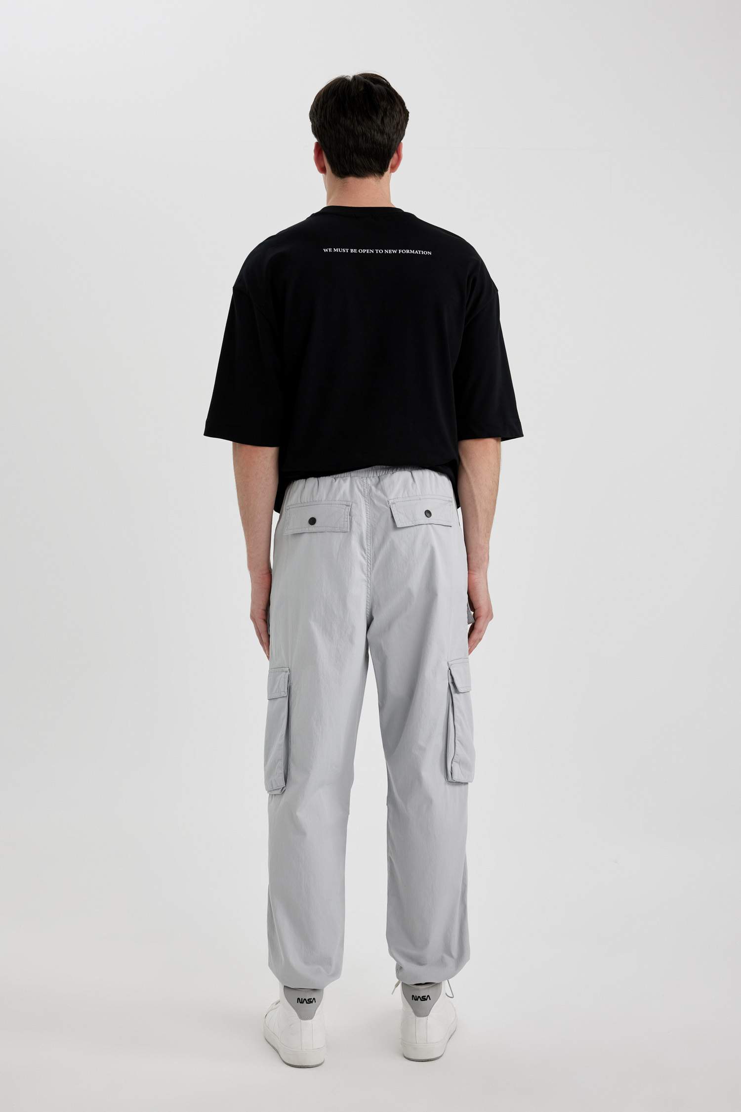 سروال كارجو باجي برجل عادي وجيب