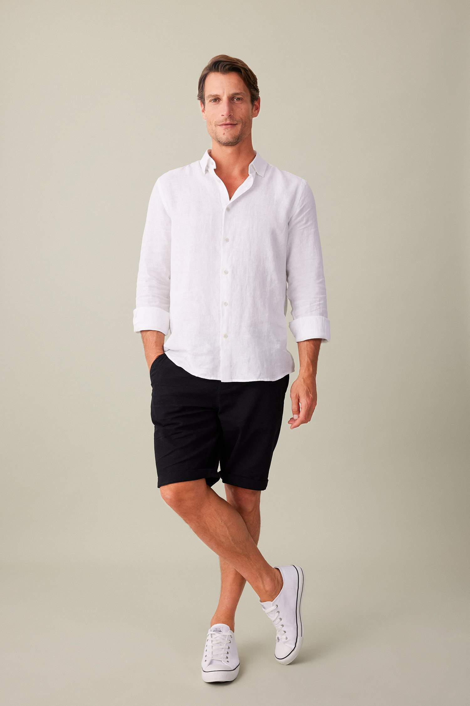 Short Bermuda à Coupe Régulière