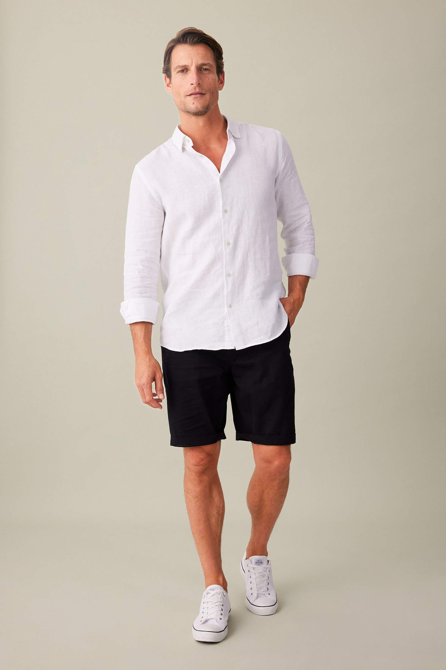 Short Bermuda à Coupe Régulière