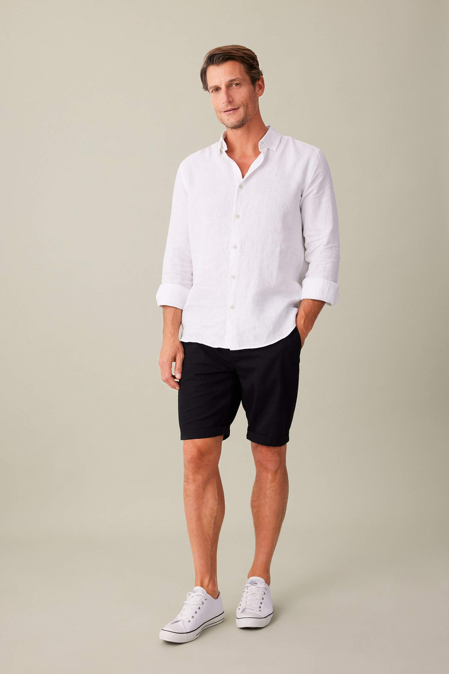 Short Bermuda à Coupe Régulière