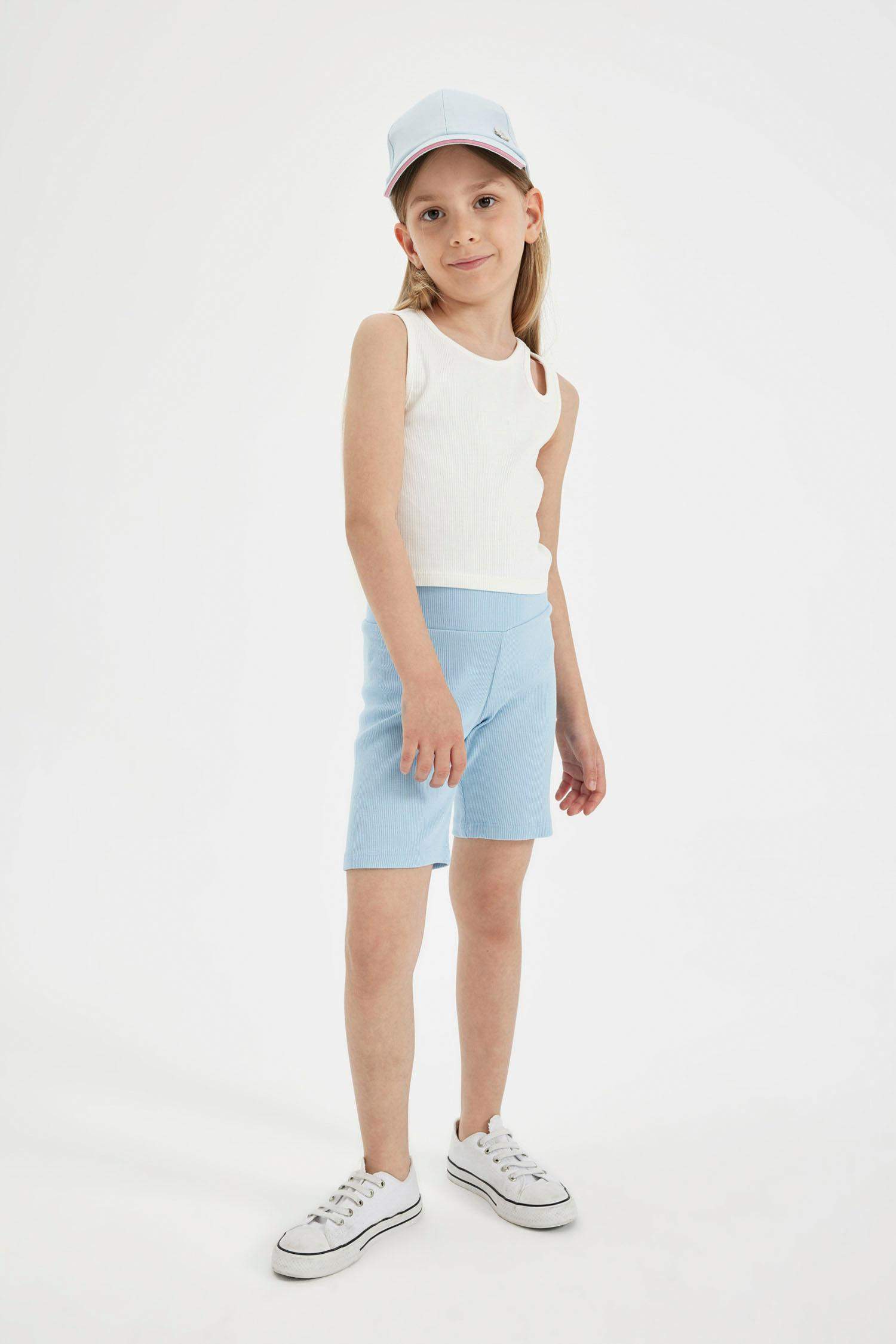 Kız Çocuk Biker Fitilli Kaşkorse Tayt