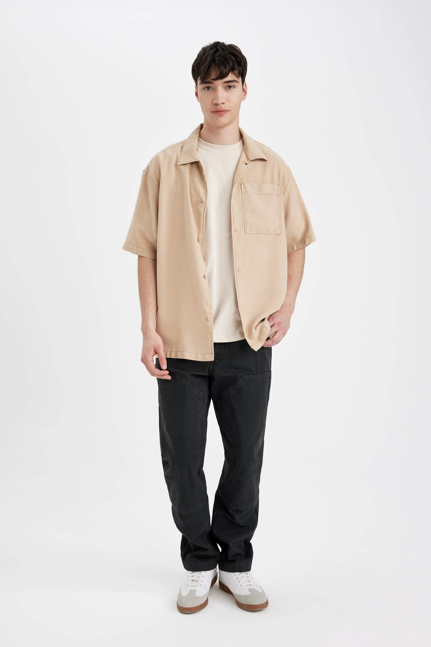 قميص نص ردن ايوسل قصة مريحة