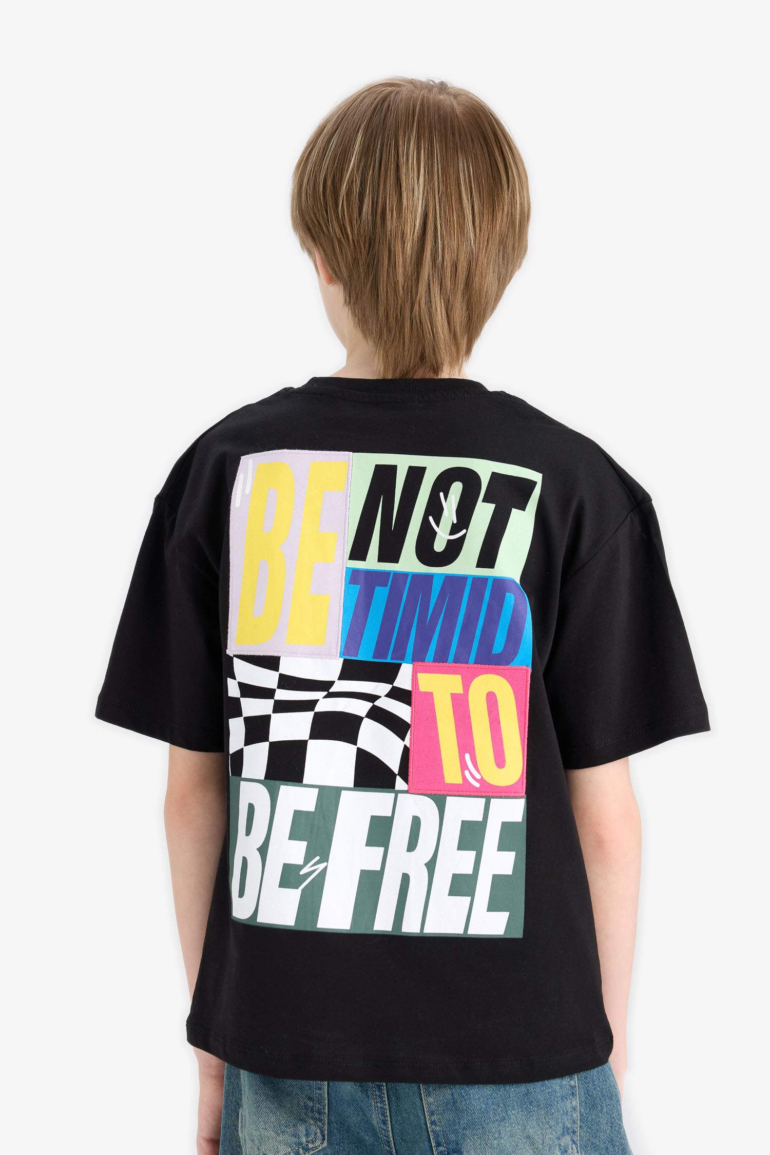 تي شيرت اوفر سايز بياخة مستديرة