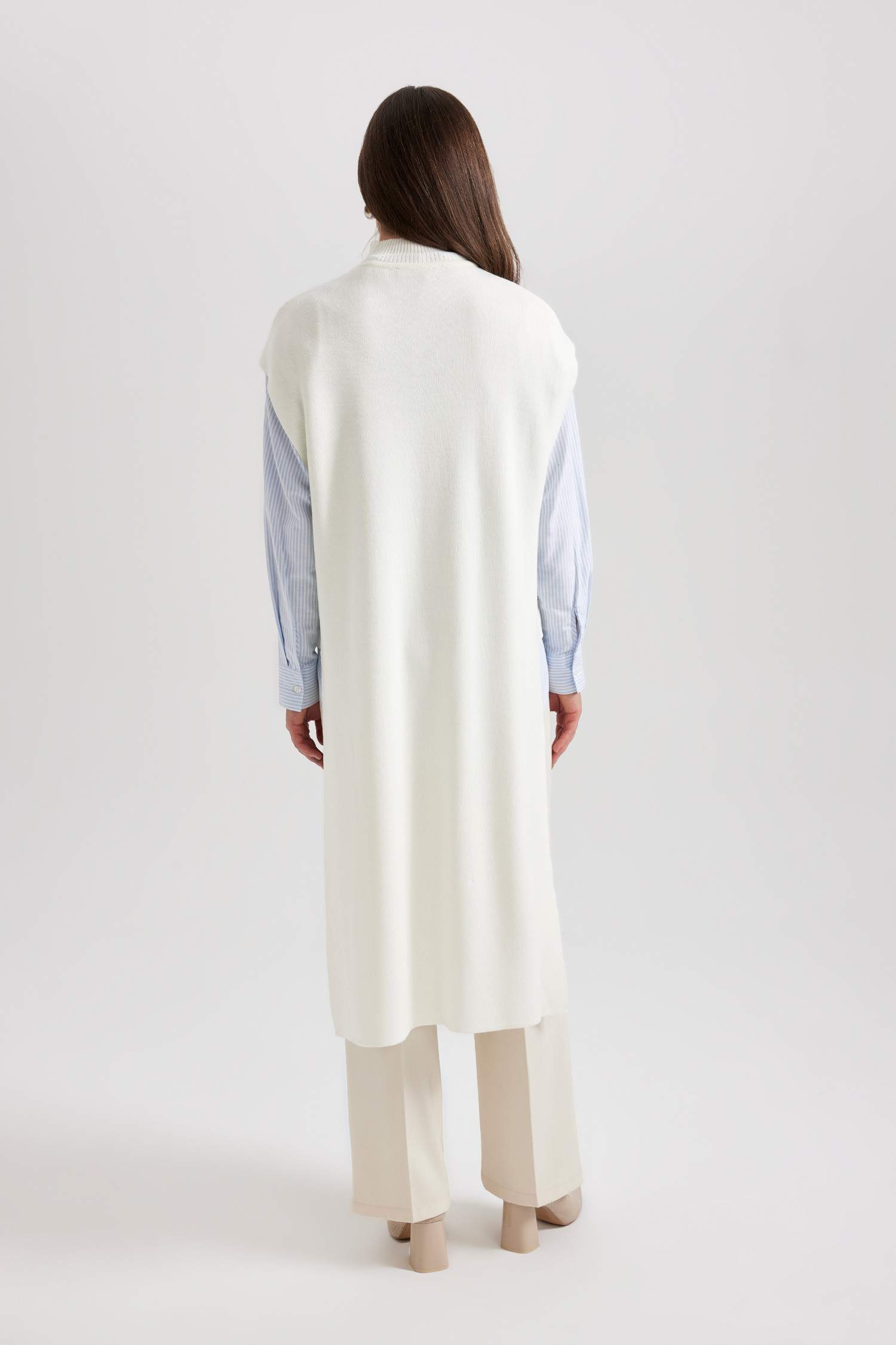 Regular Fit Bisiklet Yaka Uzun Süveter