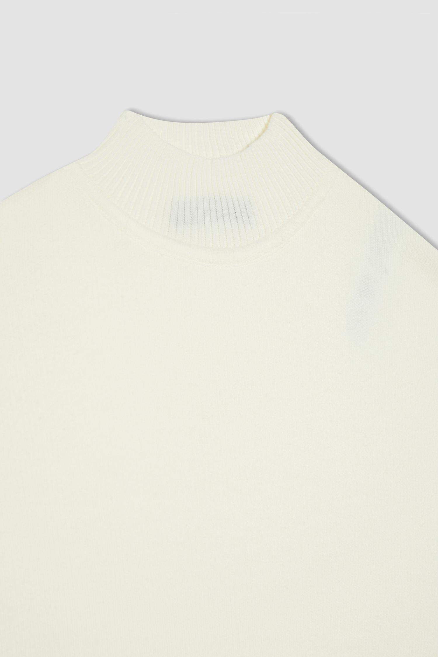 Regular Fit Bisiklet Yaka Uzun Süveter